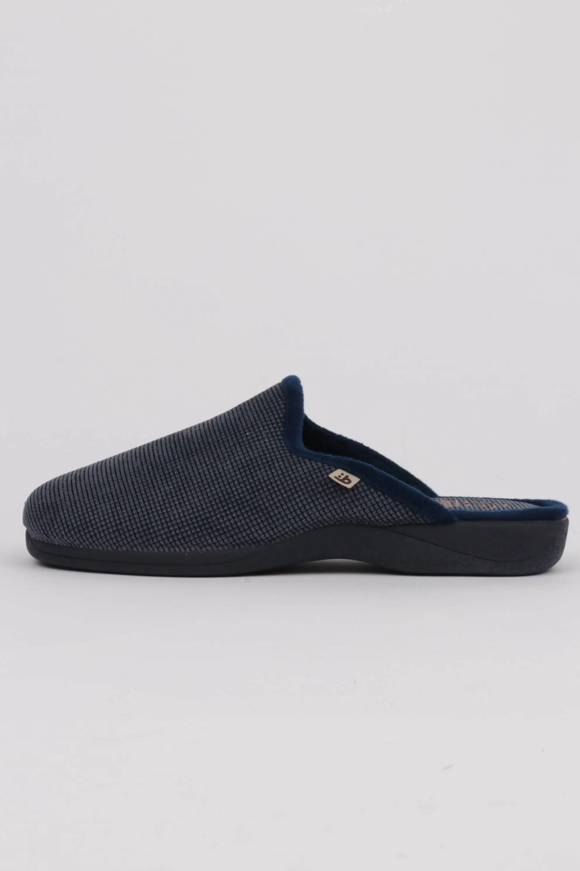 Zapatillas Casa Hombre Azul Marino Tejido Textura