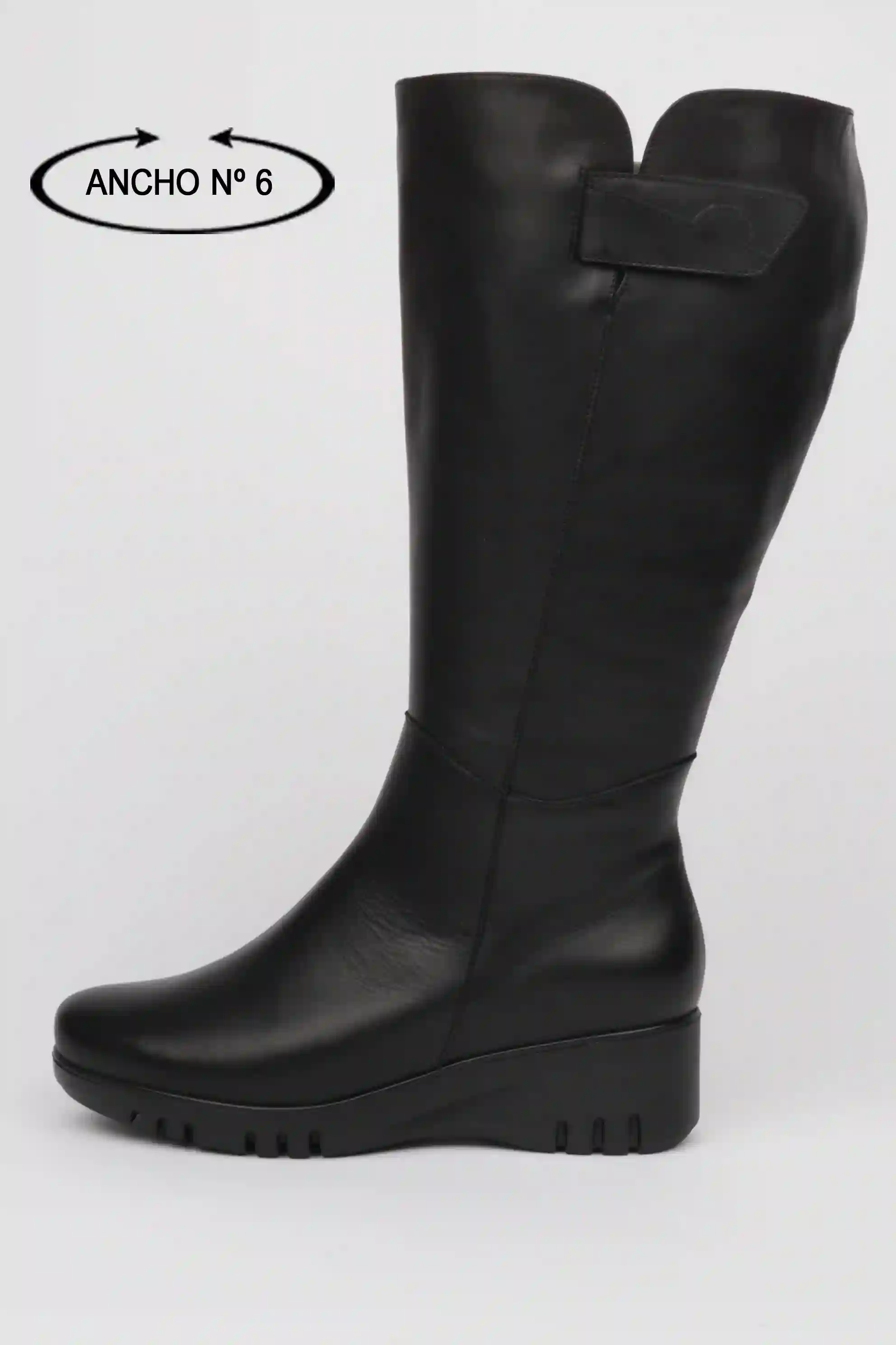 Botas Caña Ancha XXXXL CUña Ligera Detalle Velcro