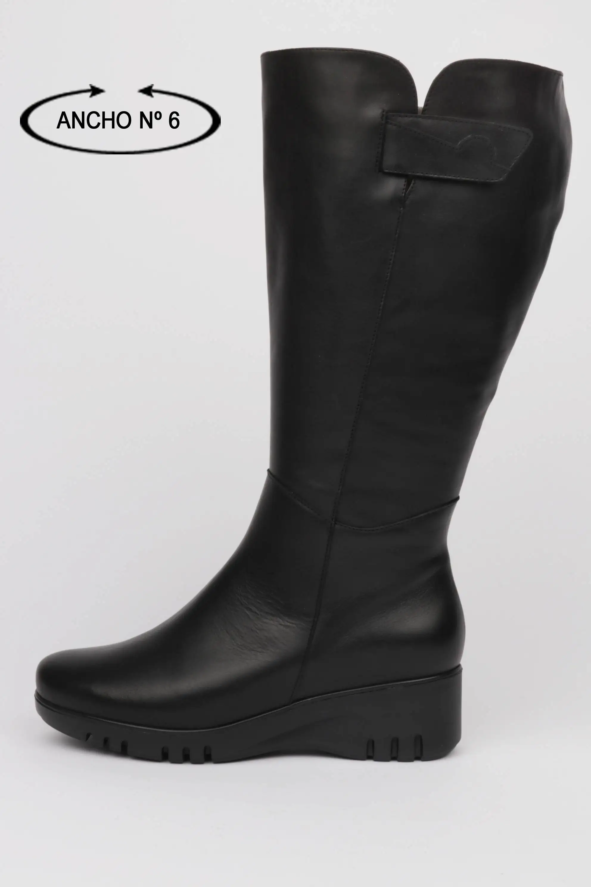 Botas Caña Ancha XXXXL CUña Ligera Detalle Velcro