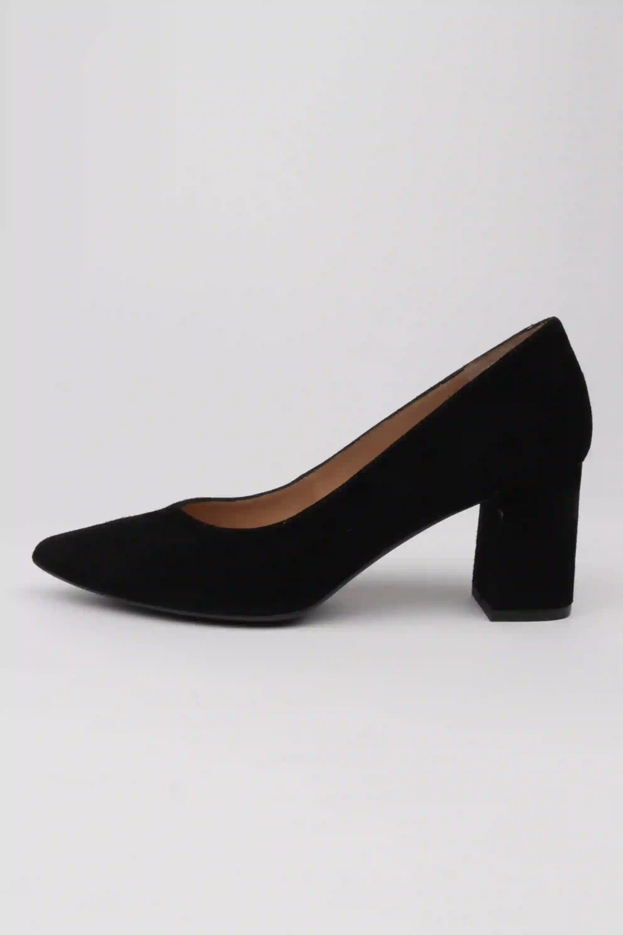 Zapatos Negros Tacón Ancho Cómodo