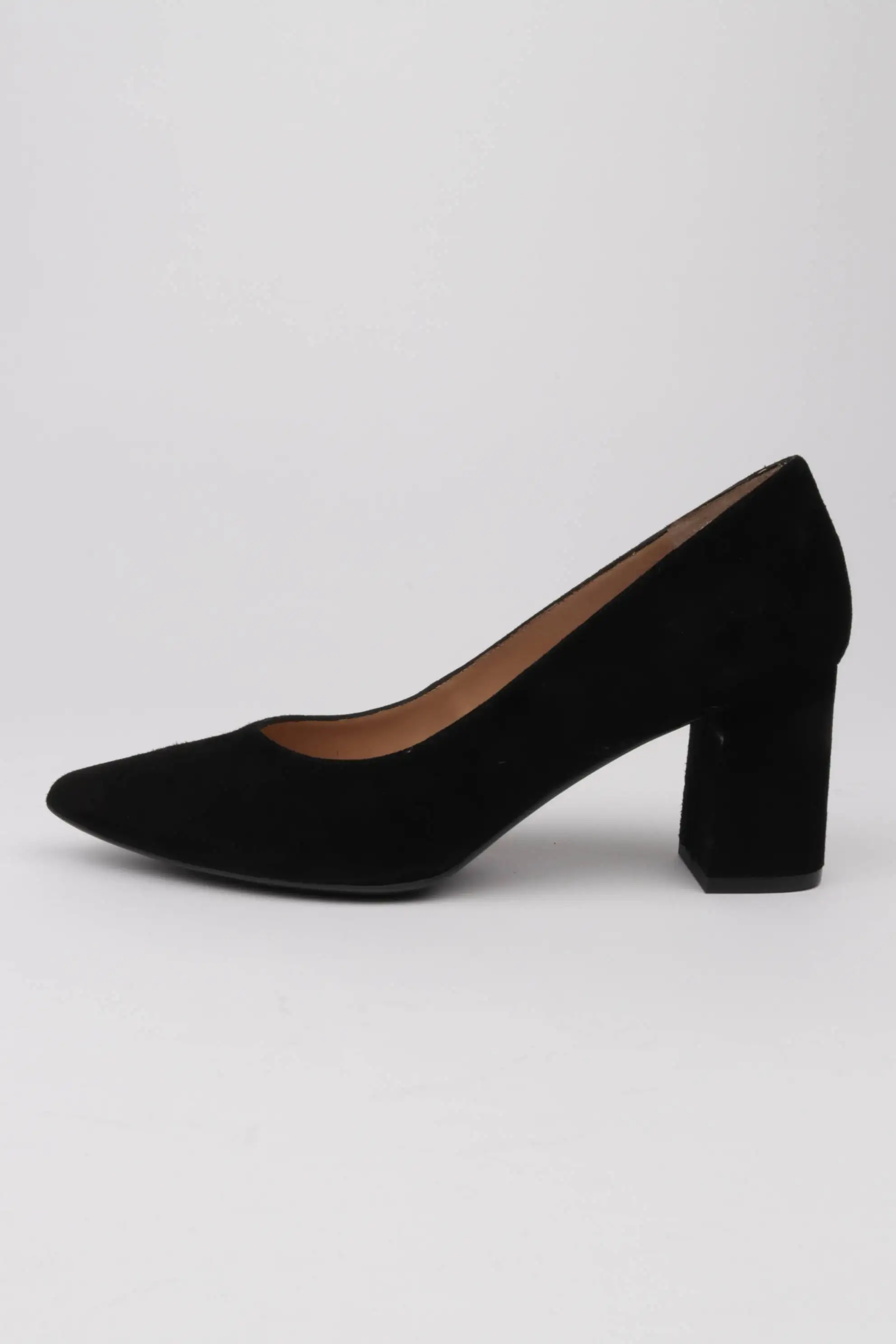Zapatos Negros Tacón Ancho Cómodo