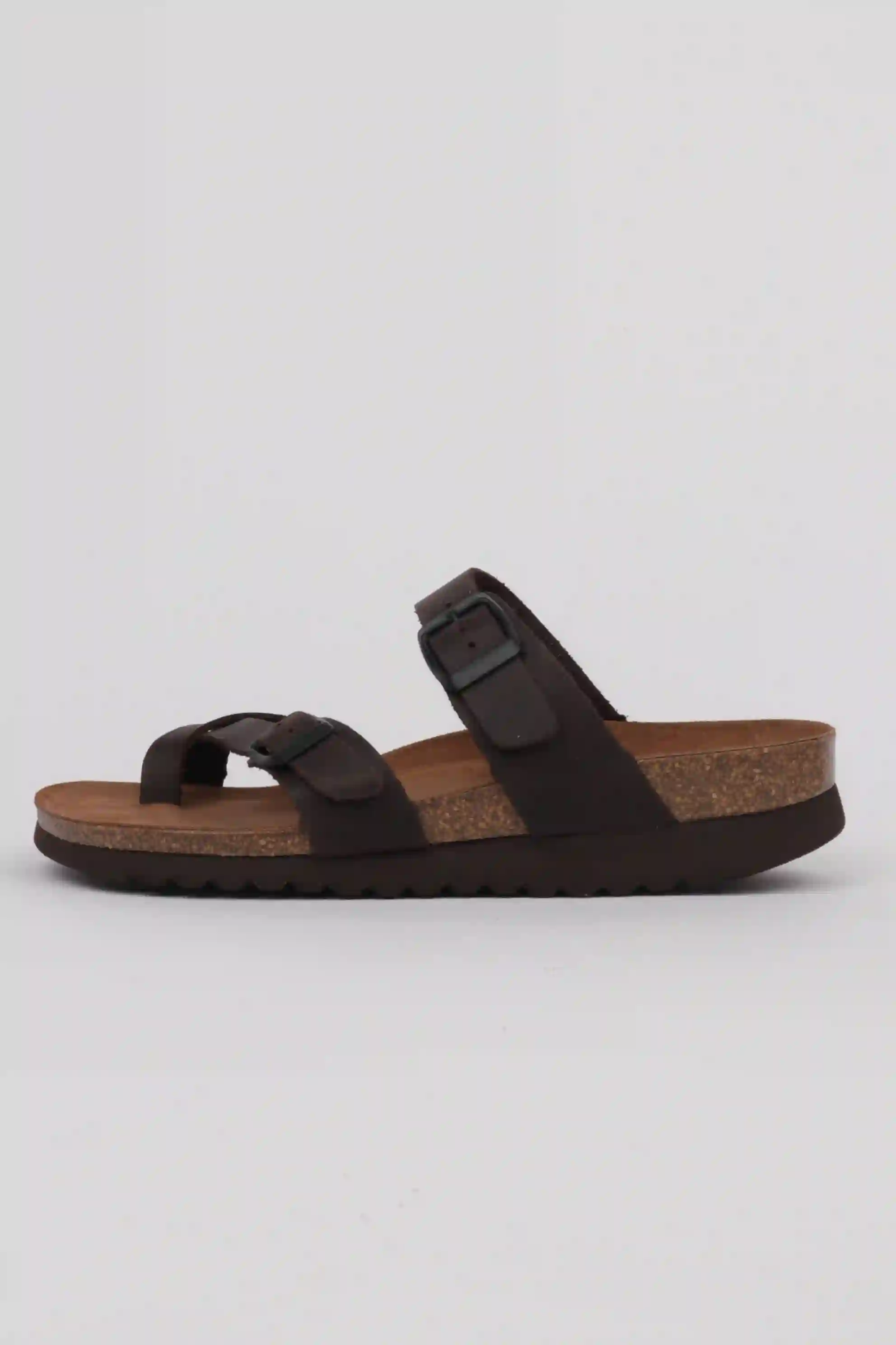 Sandalias interbios doble piso color marrón