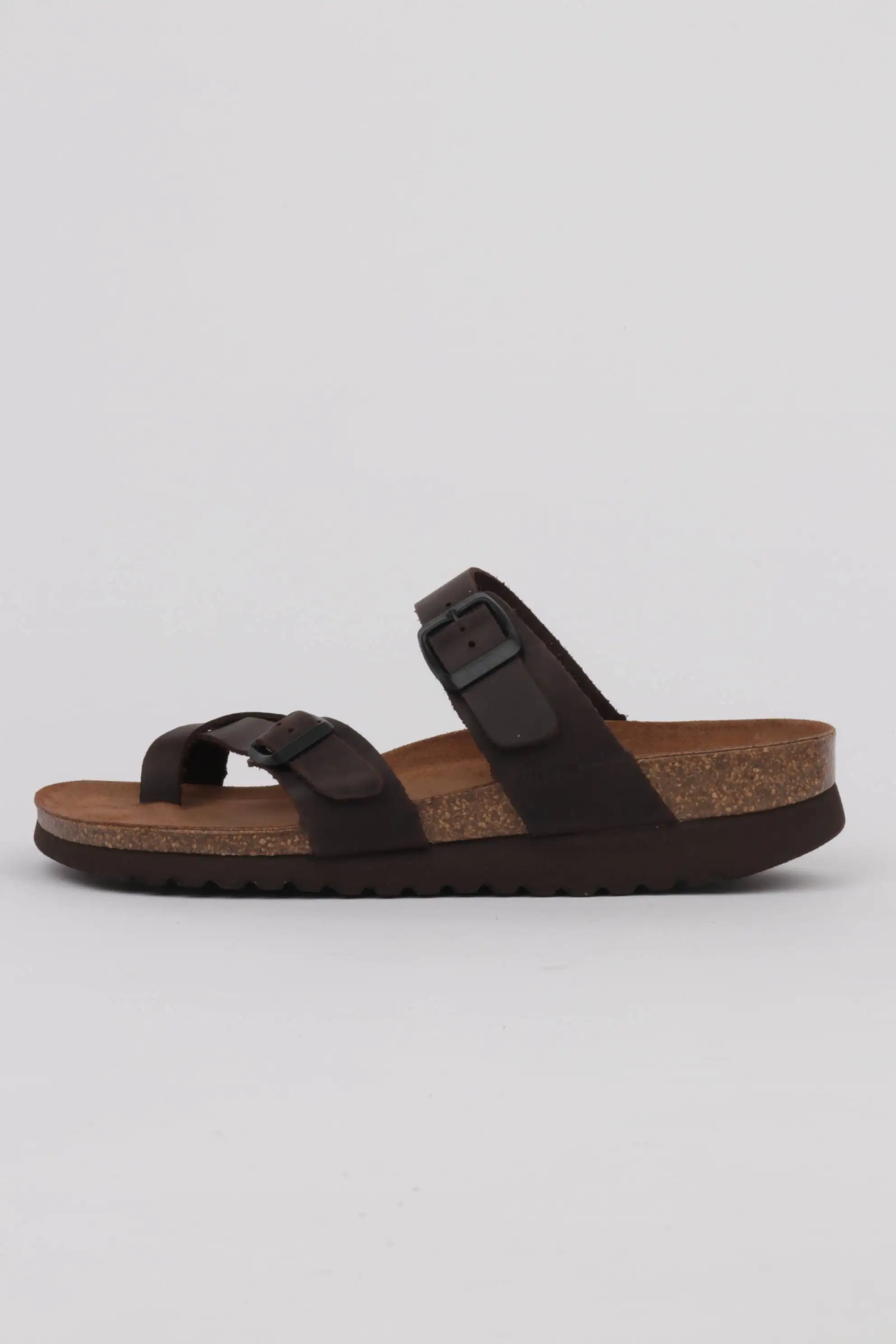 Sandalias interbios doble piso color marrón