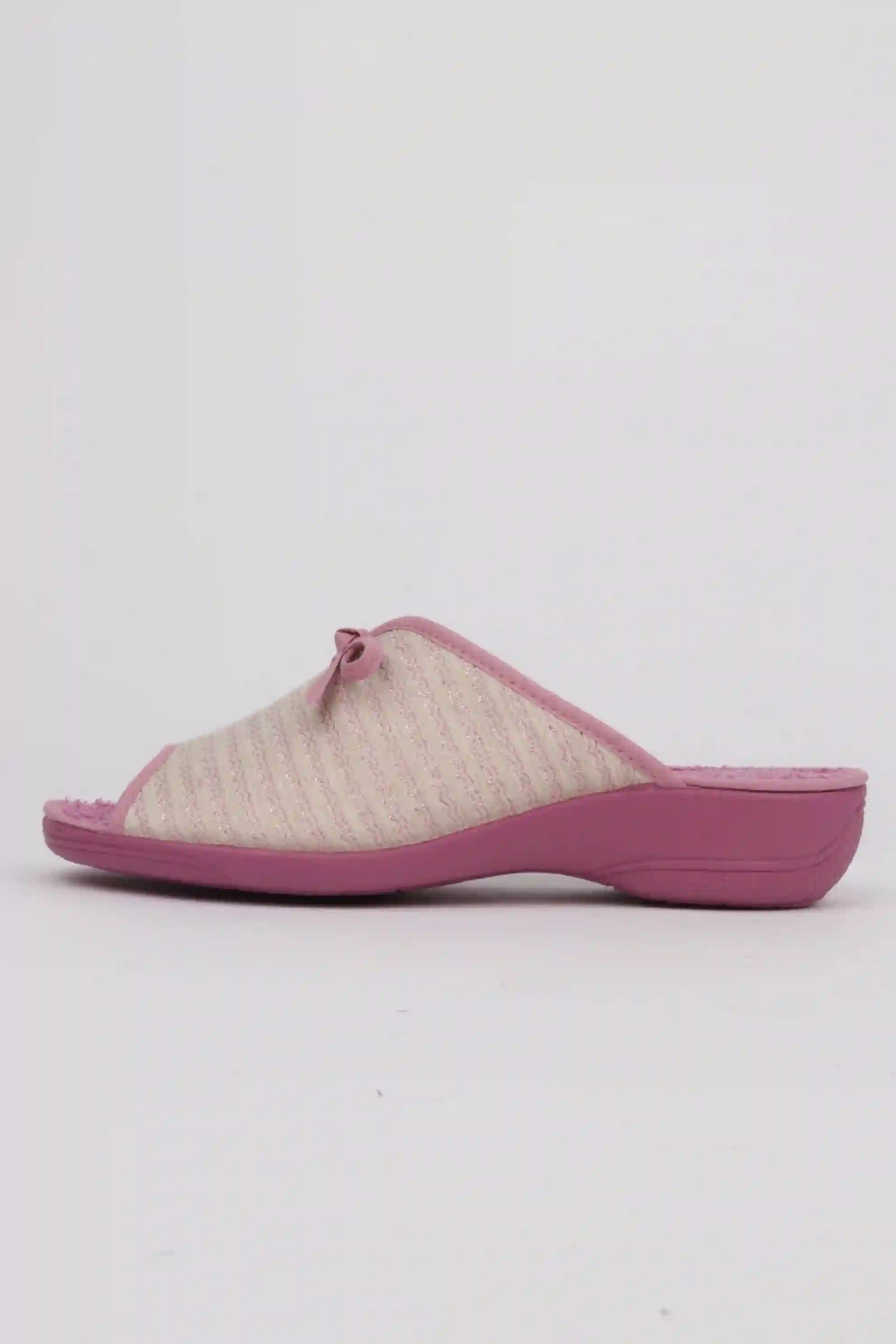 Zapatillas para Casa Con Cuña Adorno Lazo Color lila