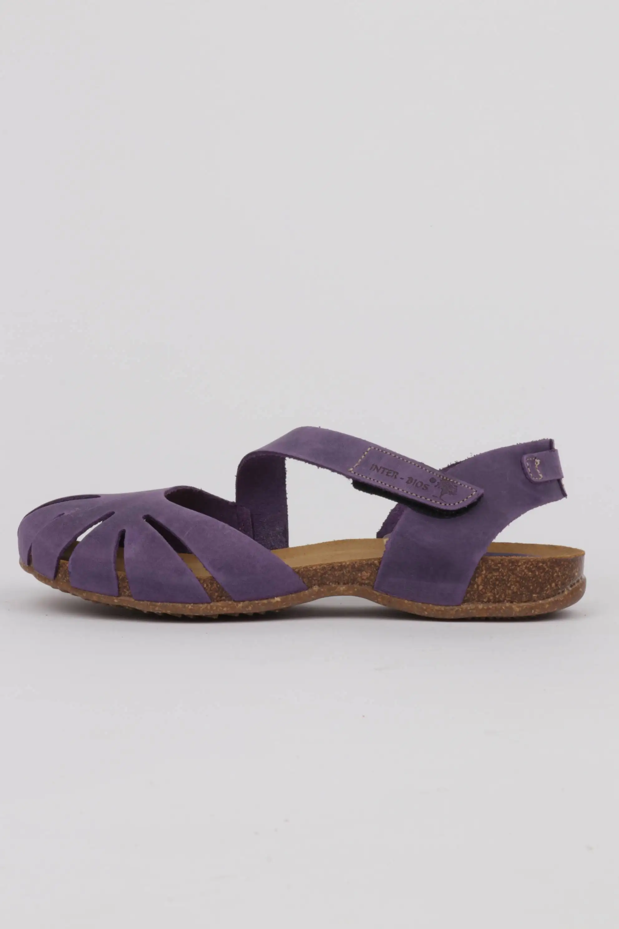 Sandalias Interbios Mujer Cerrada Puntera Color lila