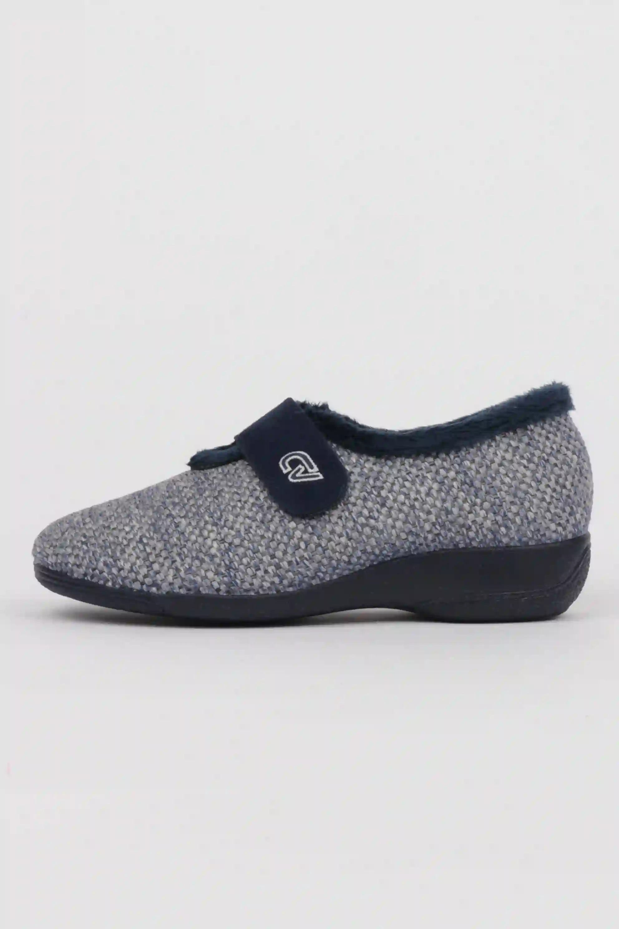 Zapatillas de Estar por Casa Cerradas Mujer Texturas Azul