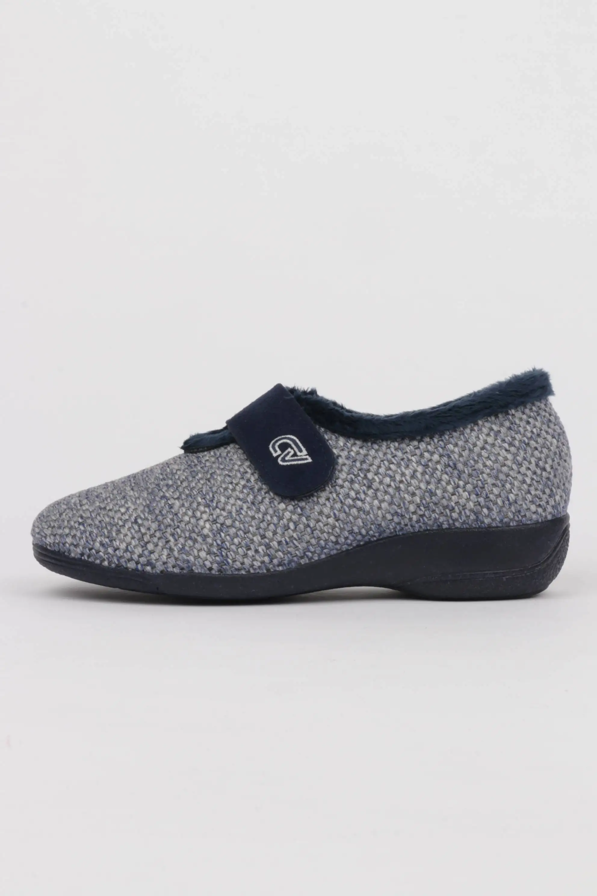 Zapatillas de Estar por Casa Cerradas Mujer Texturas Azul