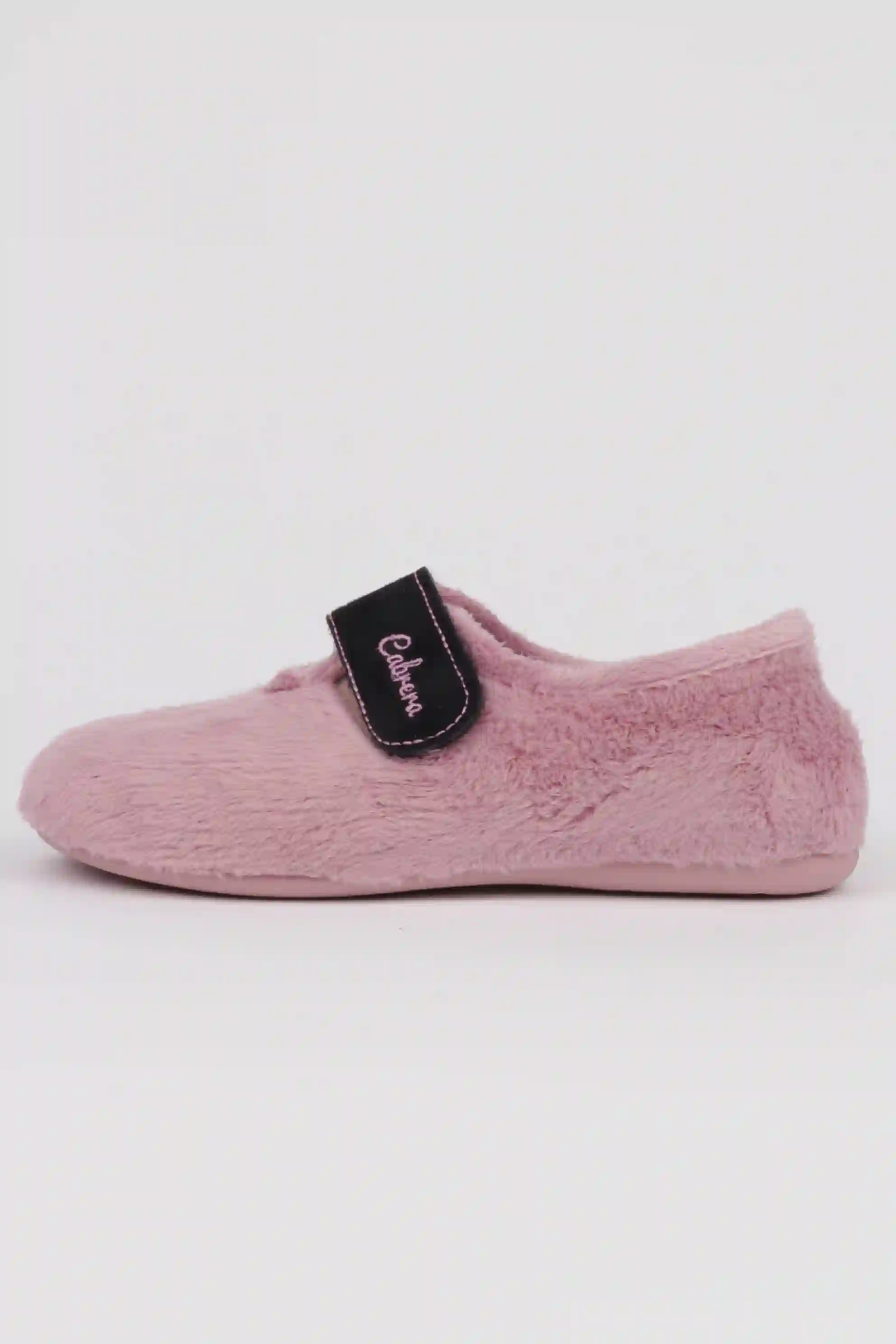 Zapatilla Cerrada para Casa en color Rosa Con Velcro