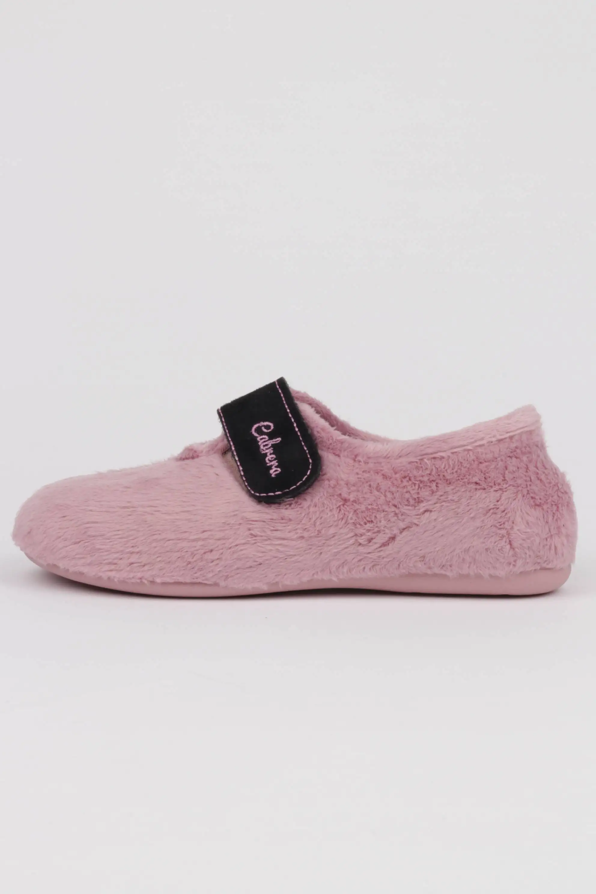 Zapatilla Cerrada para Casa en color Rosa Con Velcro