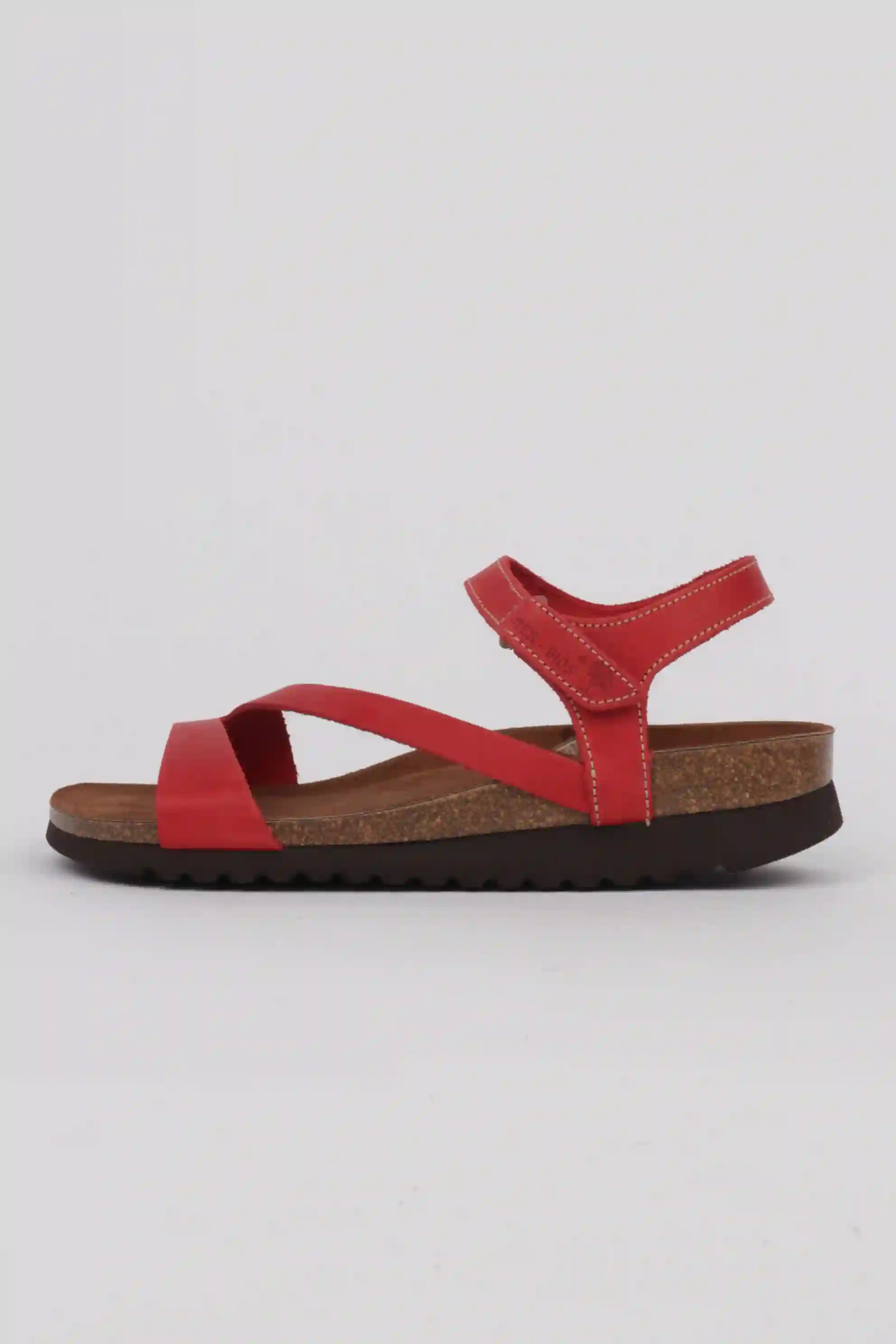 Sandalias Interbios Rojas Con Plataforma