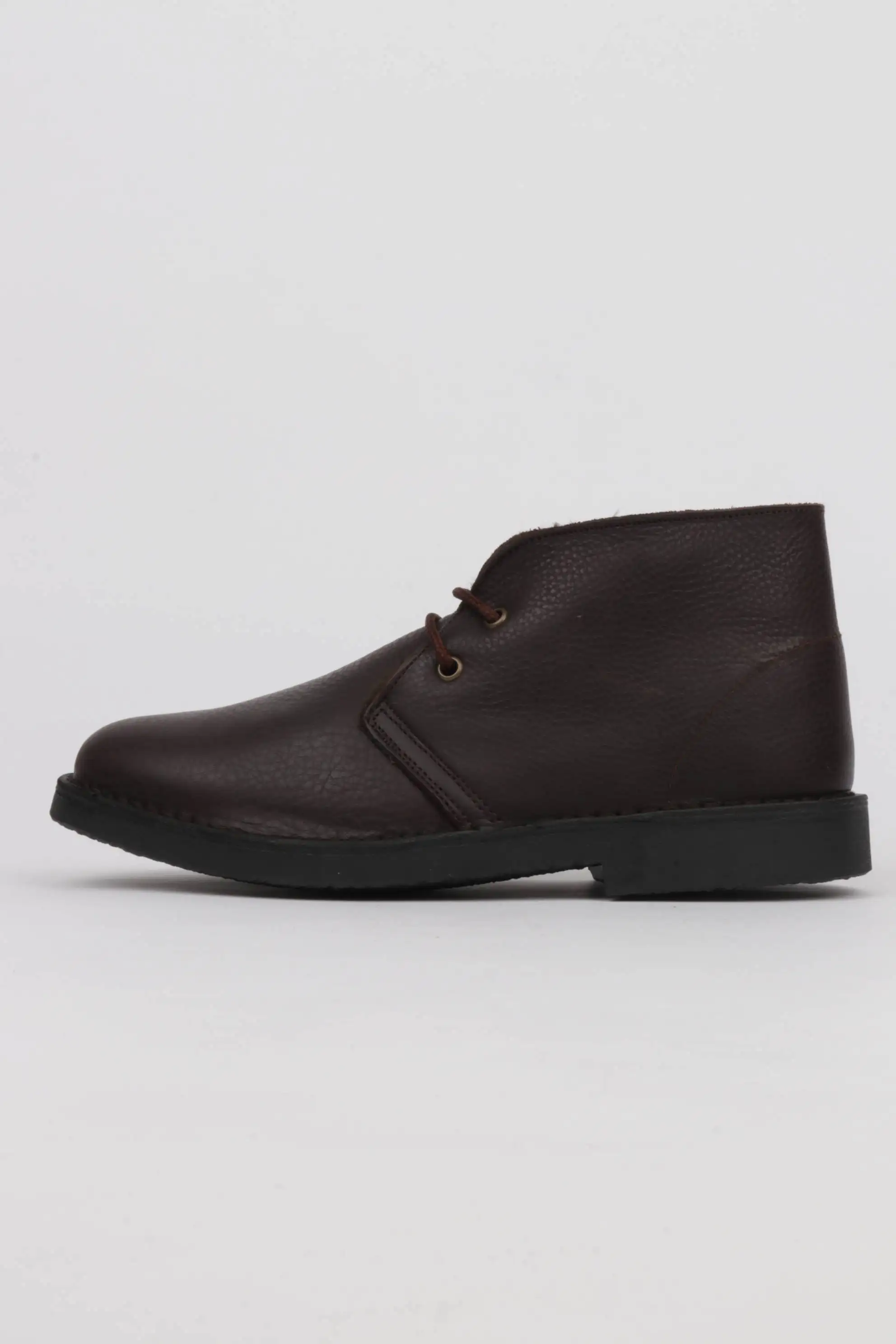 Botas marrones cordones forro pelo