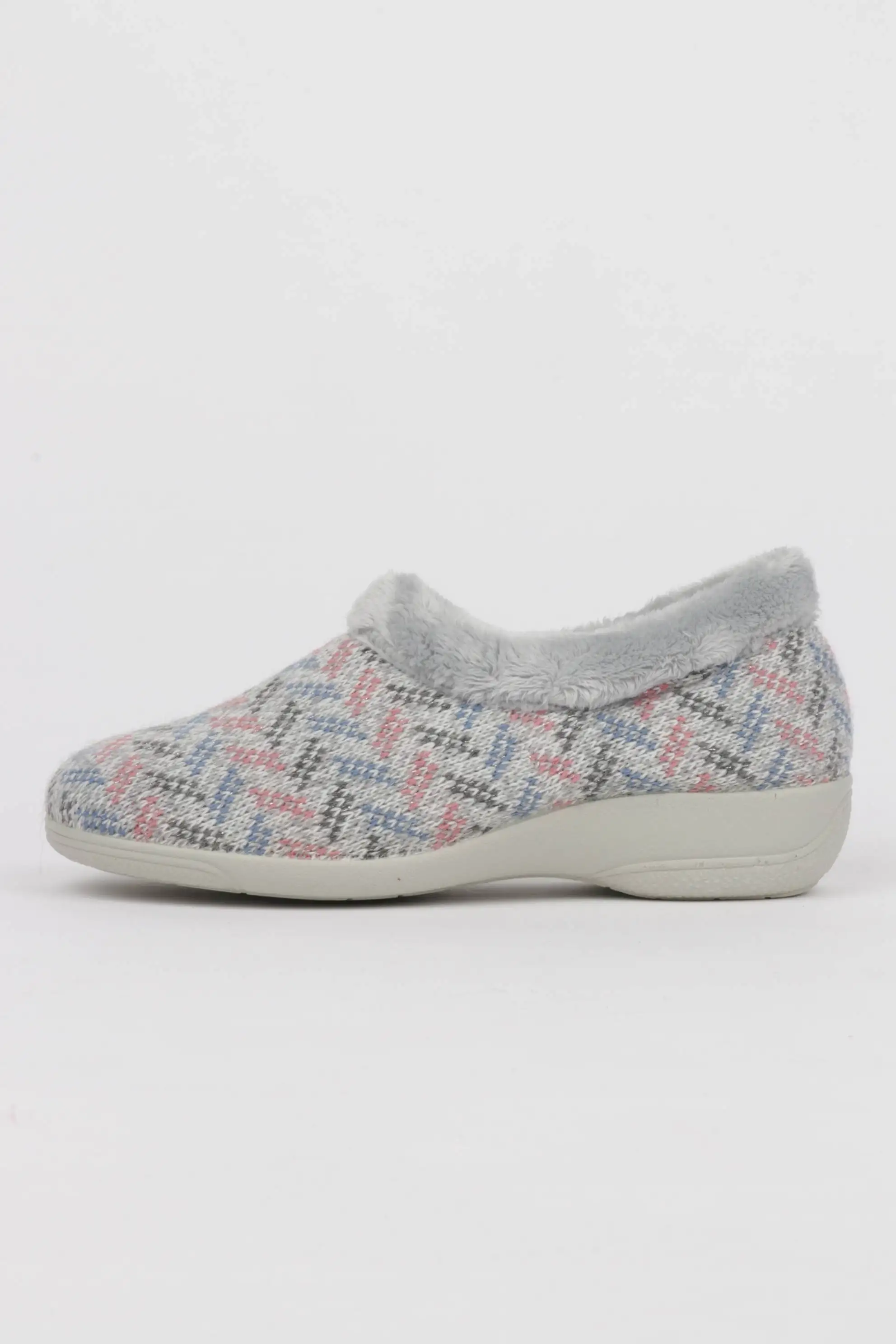Zapatillas Casa Mujer Cerradas Color Gris