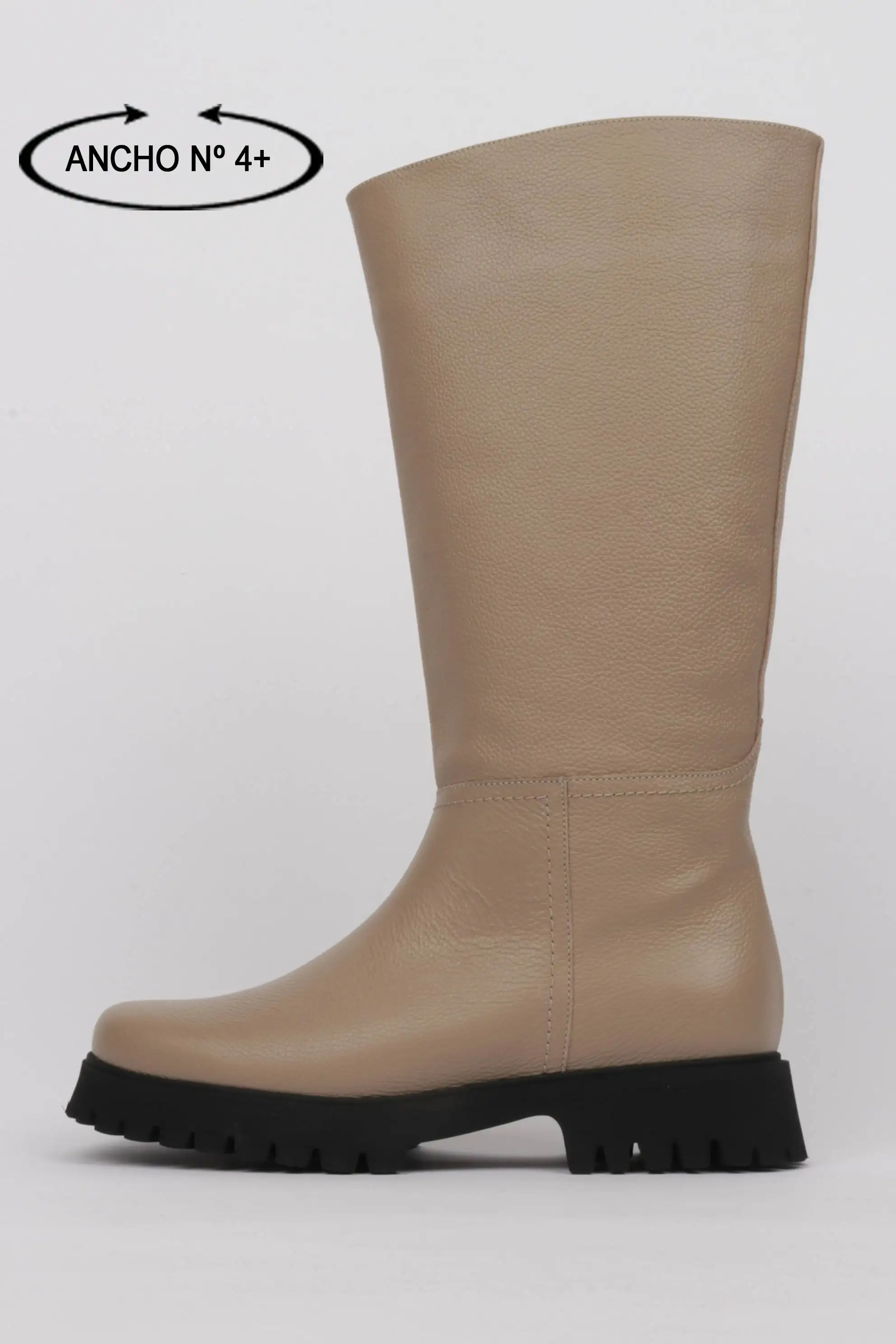 Botas Track Caña XXL Color Taupe
