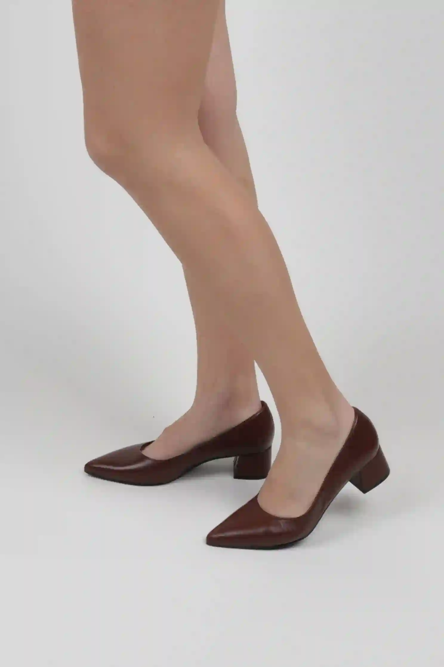 Zapatos de Salón Marrones Tacón Cómodo