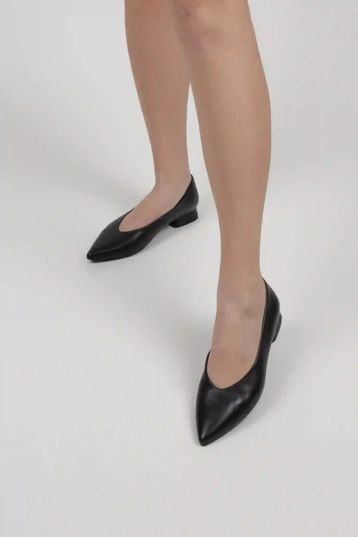 Zapatos Negros Mujer Detalle Escote