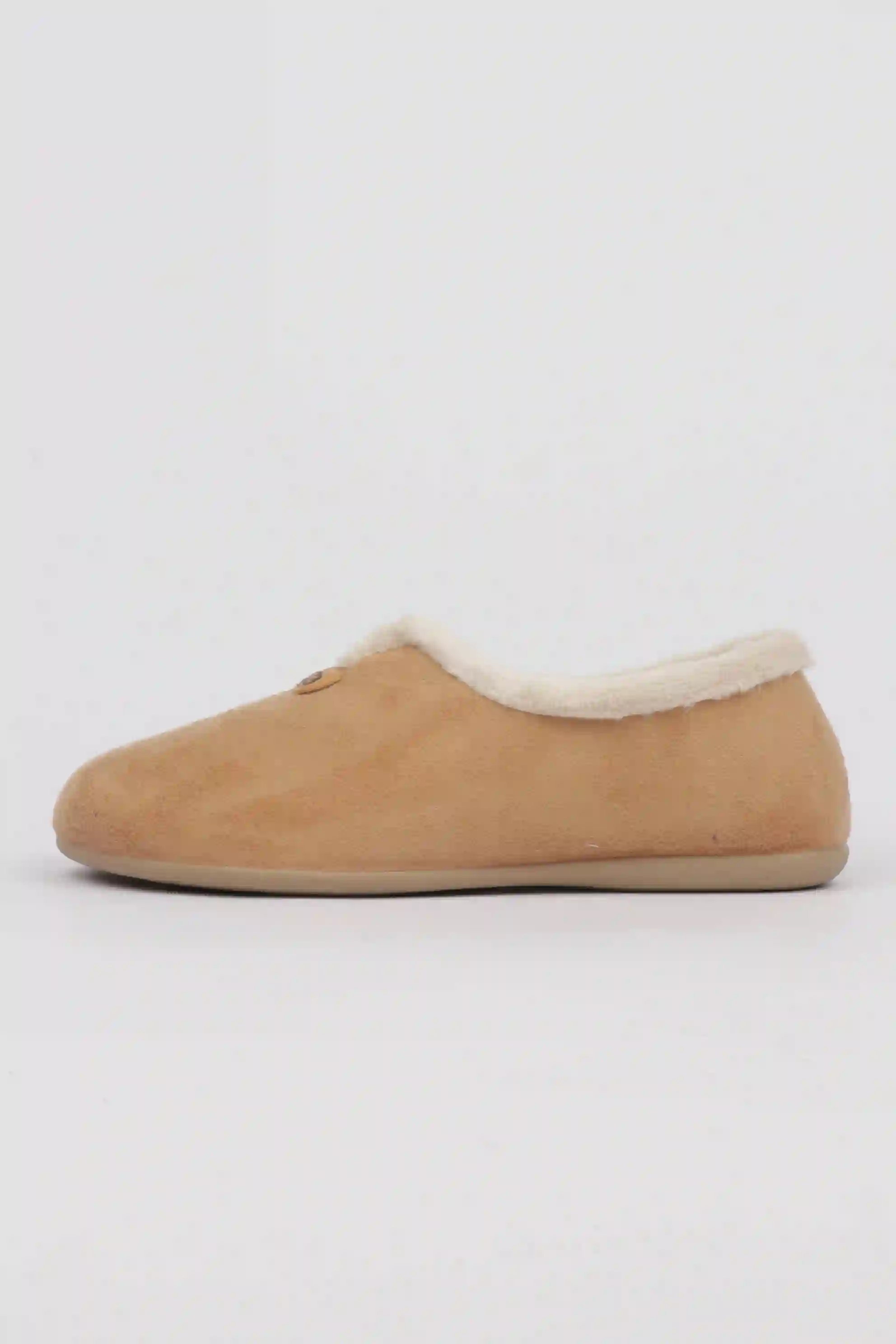 Zapatillas Casa Mujer Invierno Color Camel