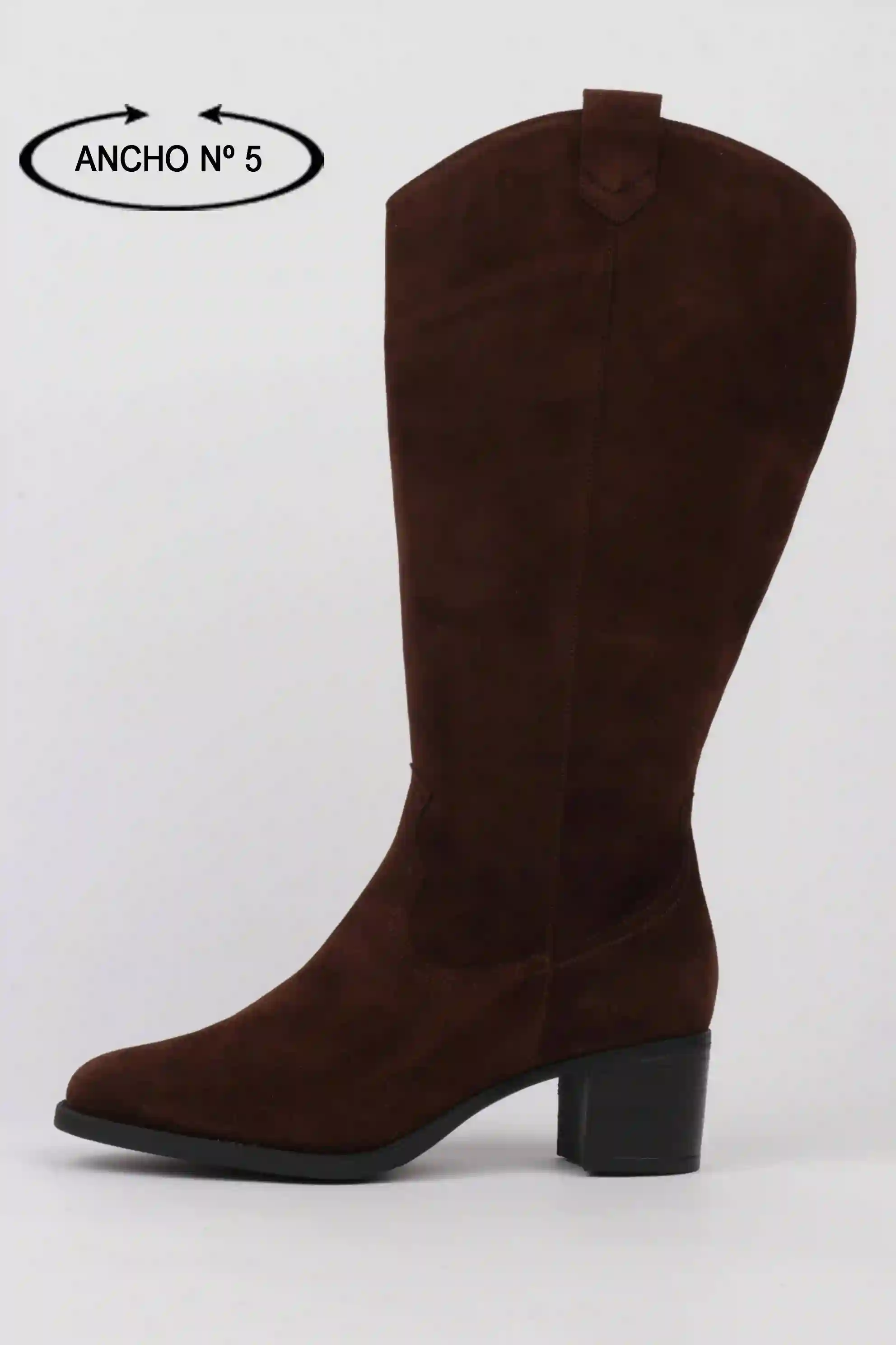 Botas Cowboy Marrones Ancho Caña xxxl