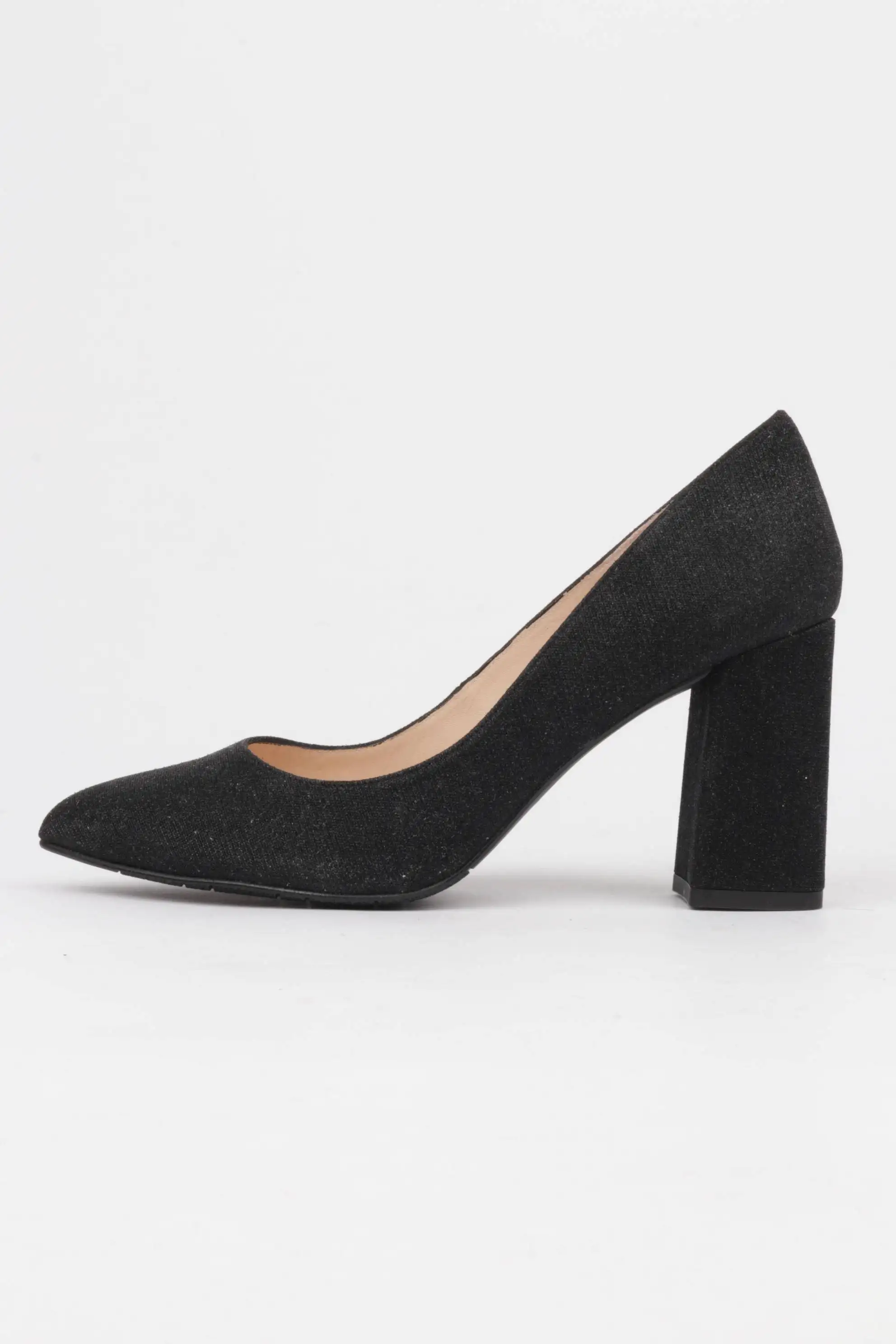 Zapatos Fiesta Comodos Glitter Negro