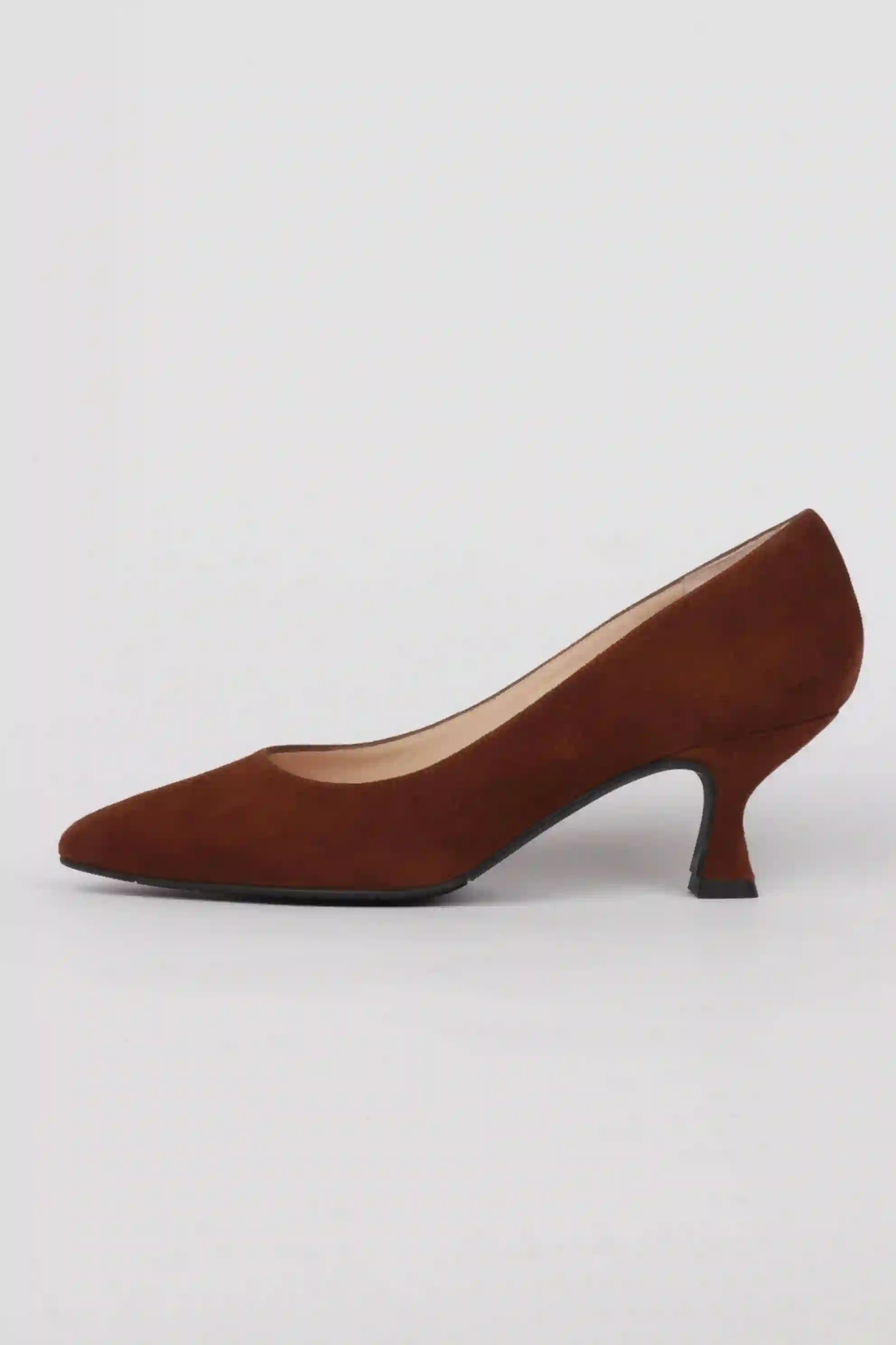 Zapatos de Salón Marrones Tacón Bajo