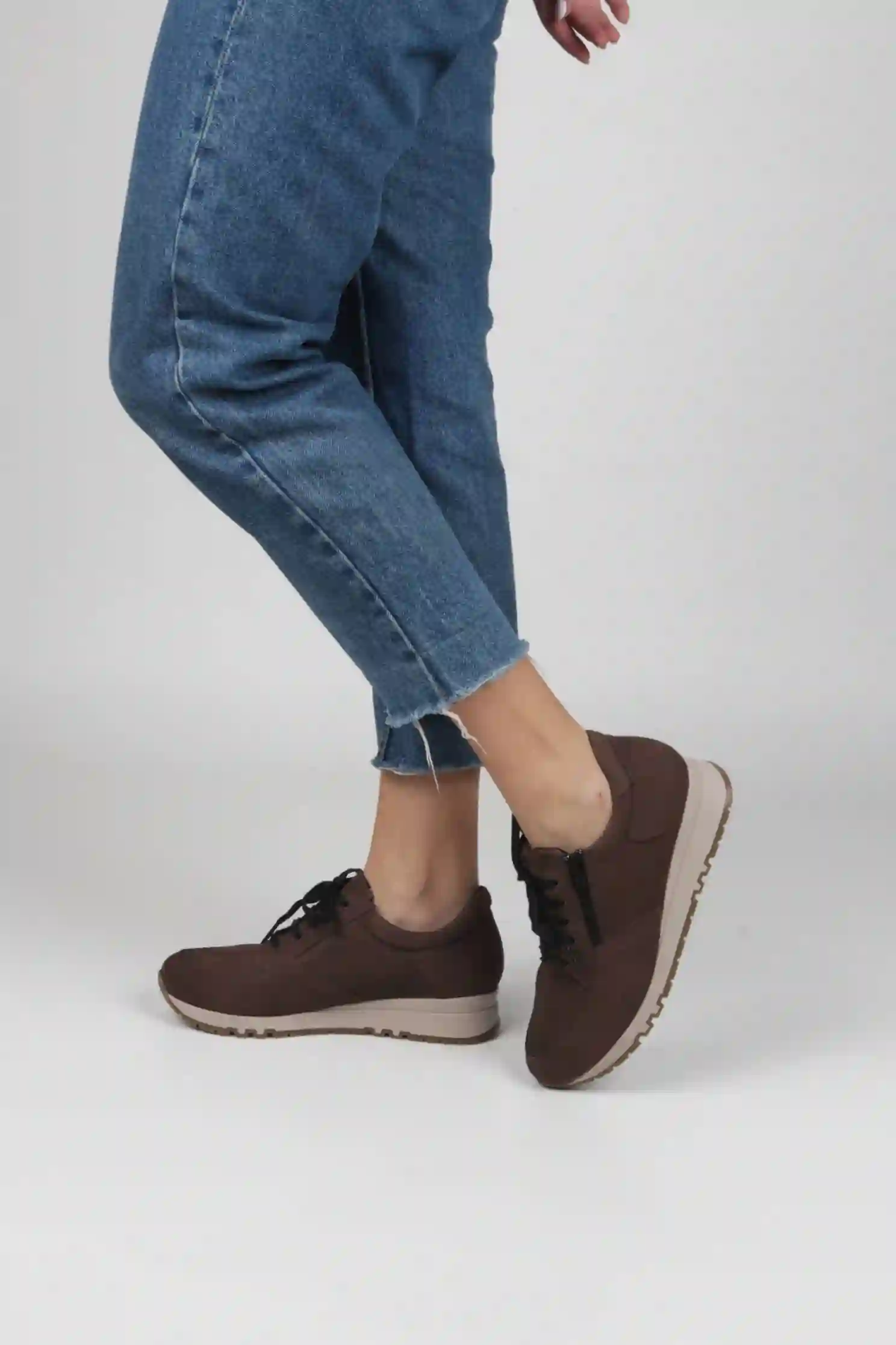 Zapatillas Deportivas Marrones Vestir Mujer