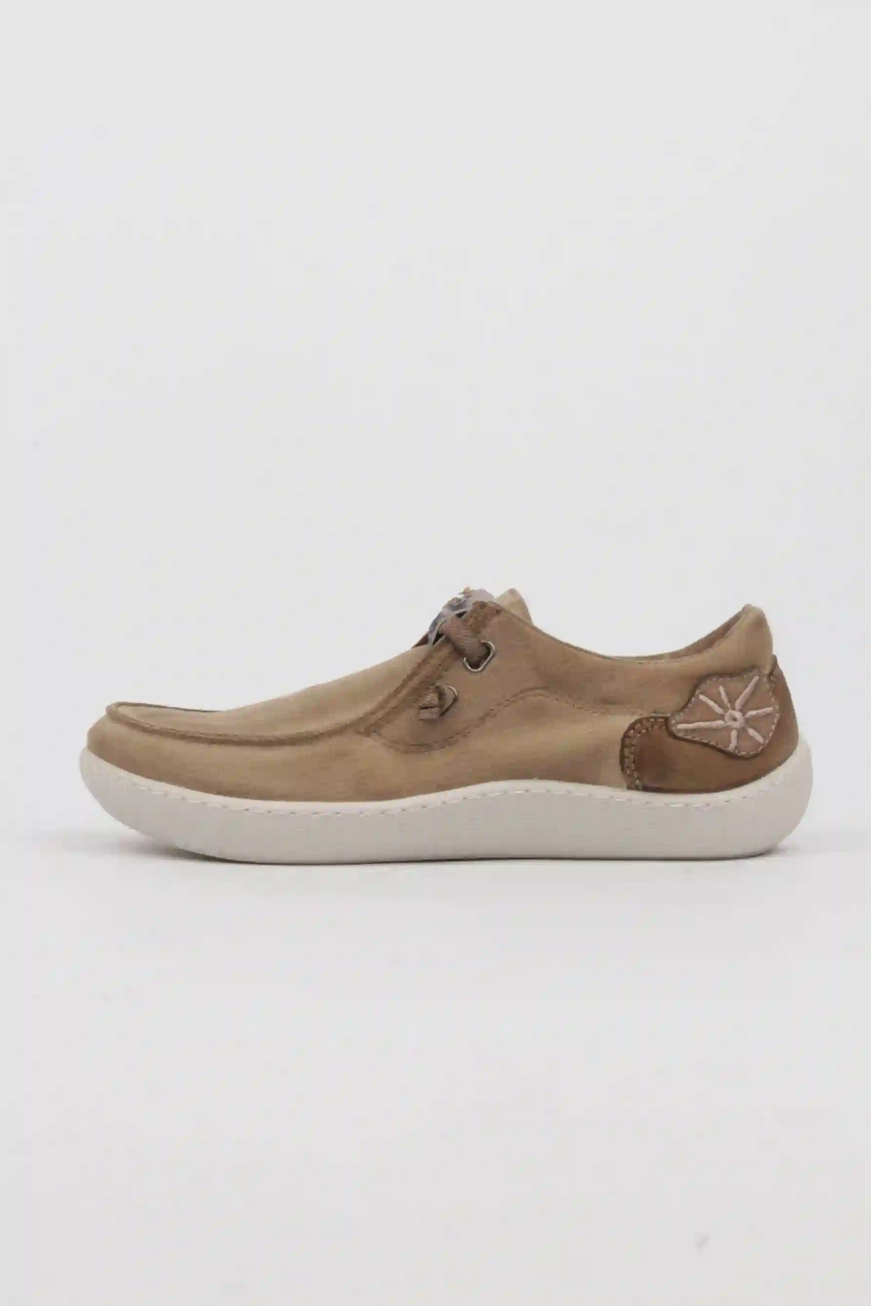 Sunni Sabbi Kikai_051 Wallabee Canela | Zapatillas Cómodas Mujer Lona Beige