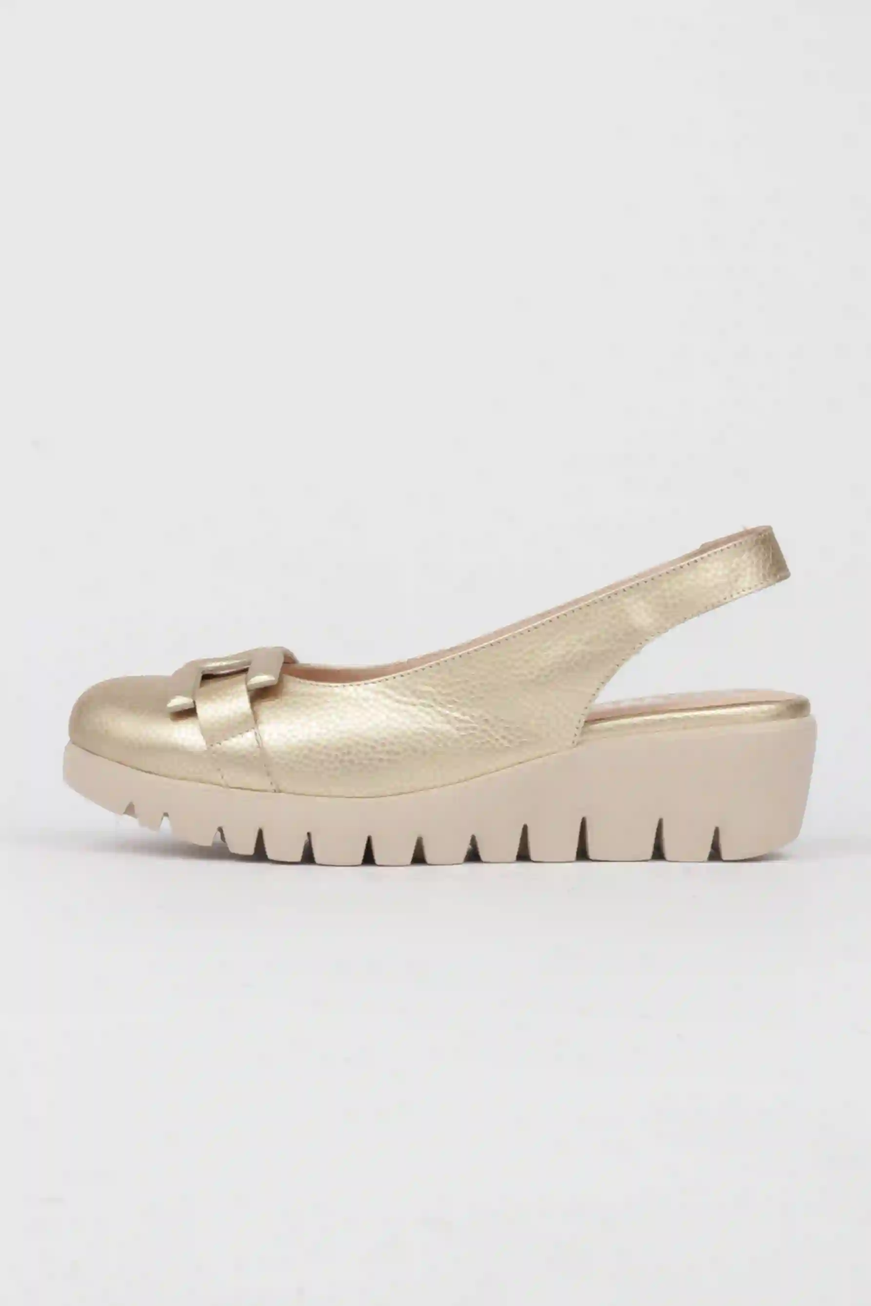 Zapatos Destalonados Dorados se pregunta