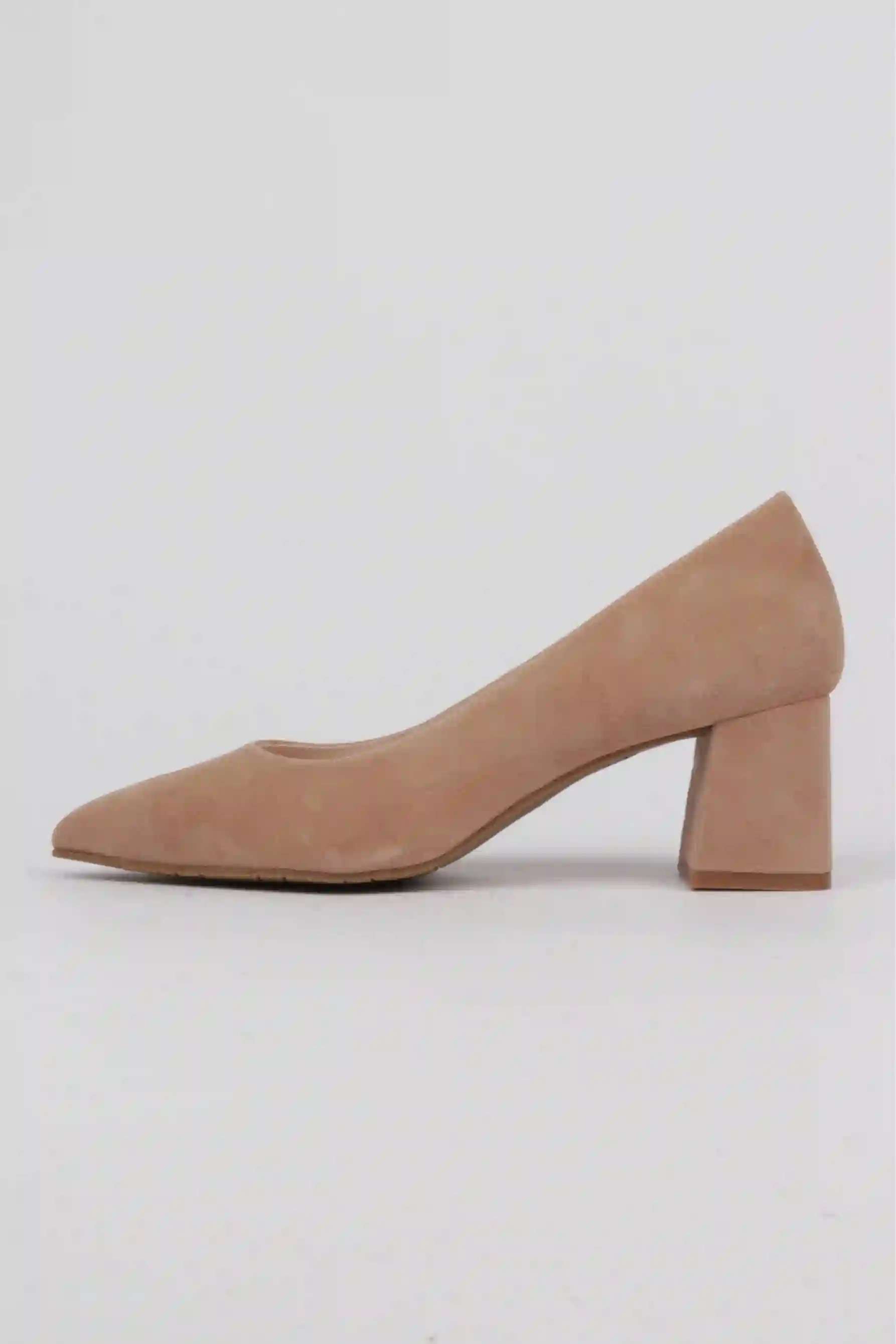 Zapato desnudo tacón anchón Mujer