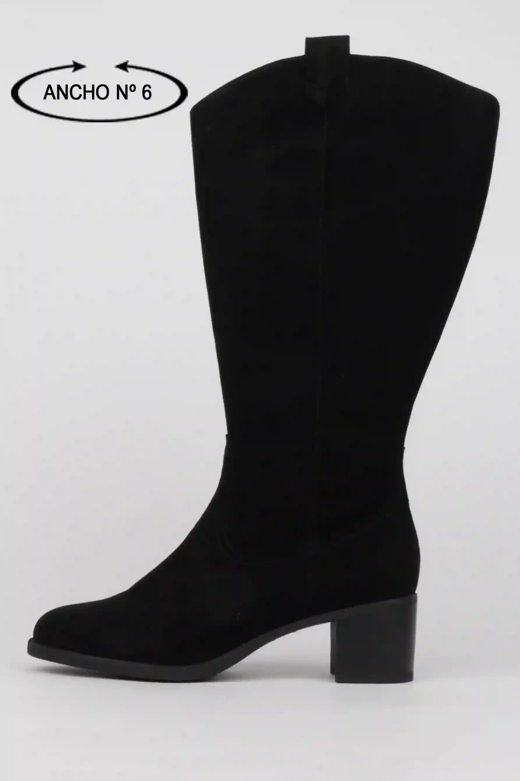 Botas Cowboy Negras Ancho Pierna xxxxl