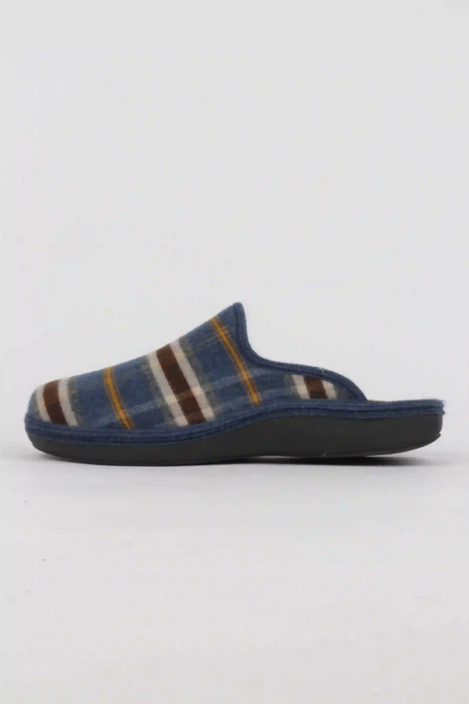 Zapatillas casa hombre tejido cuadros