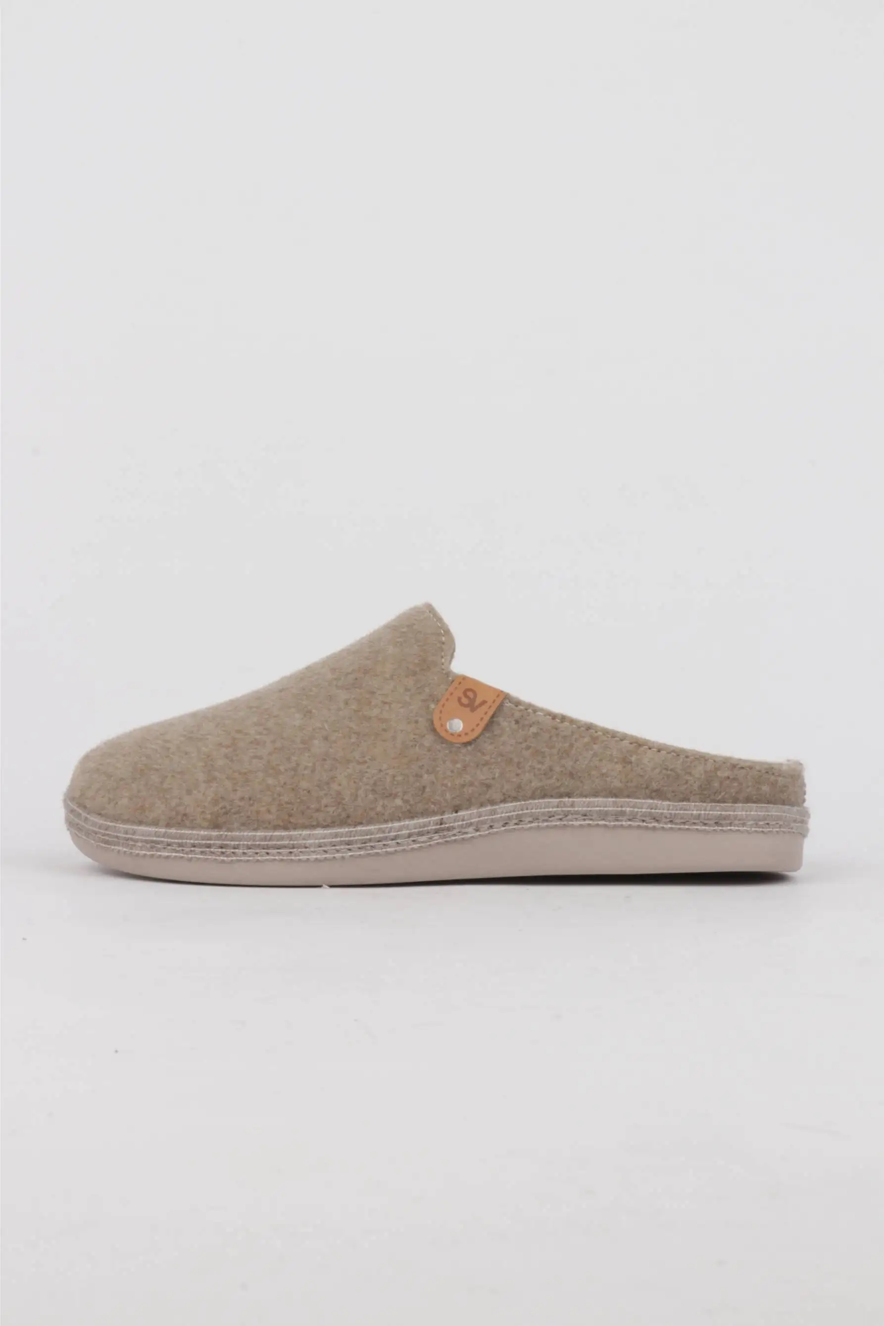 Zapatillas Casa Mujer Tejido Camel
