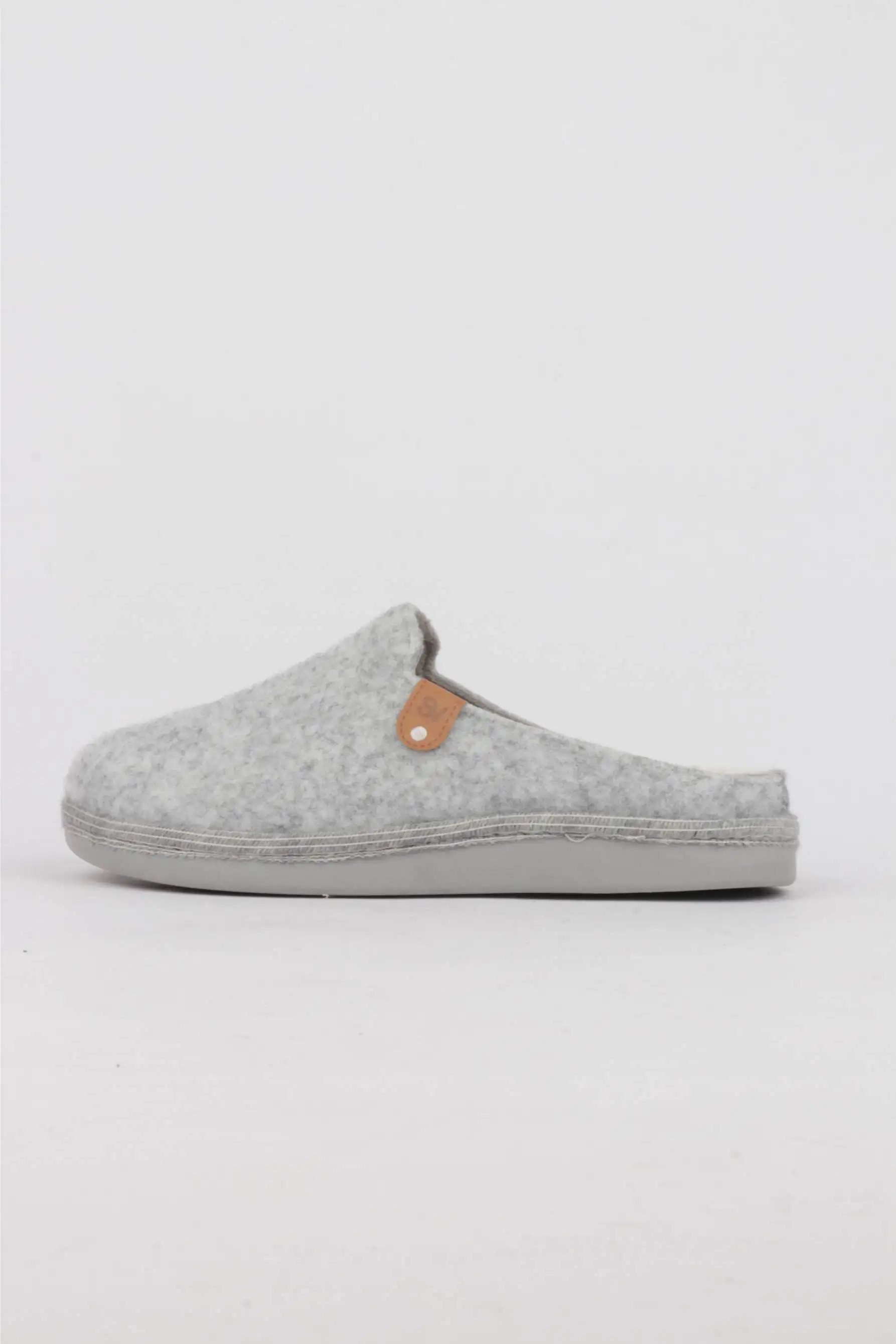 Zapatillas Casa Mujer Tejido Gris