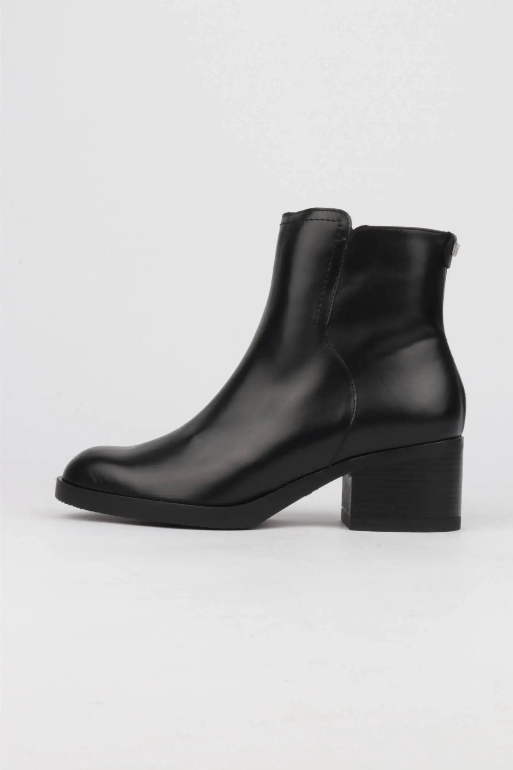 Botines Negros se pregunta Tacón Cómodo