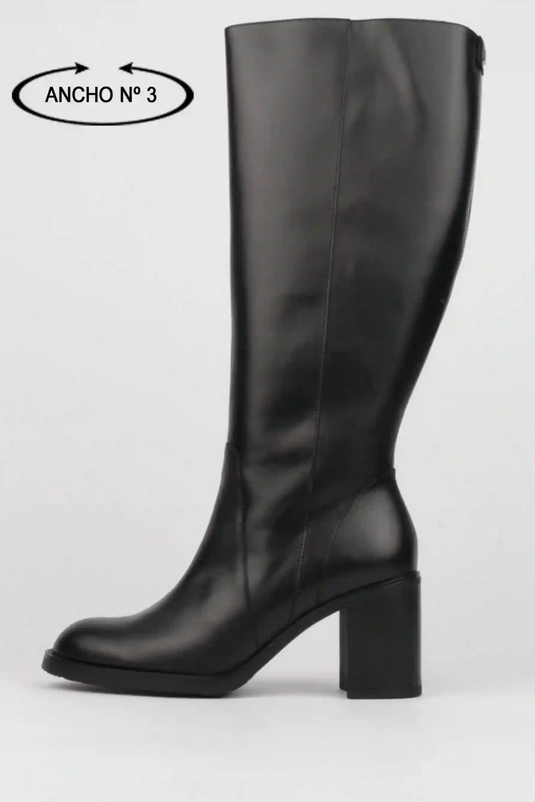 Botas altas negras Tacón se pregunta xl