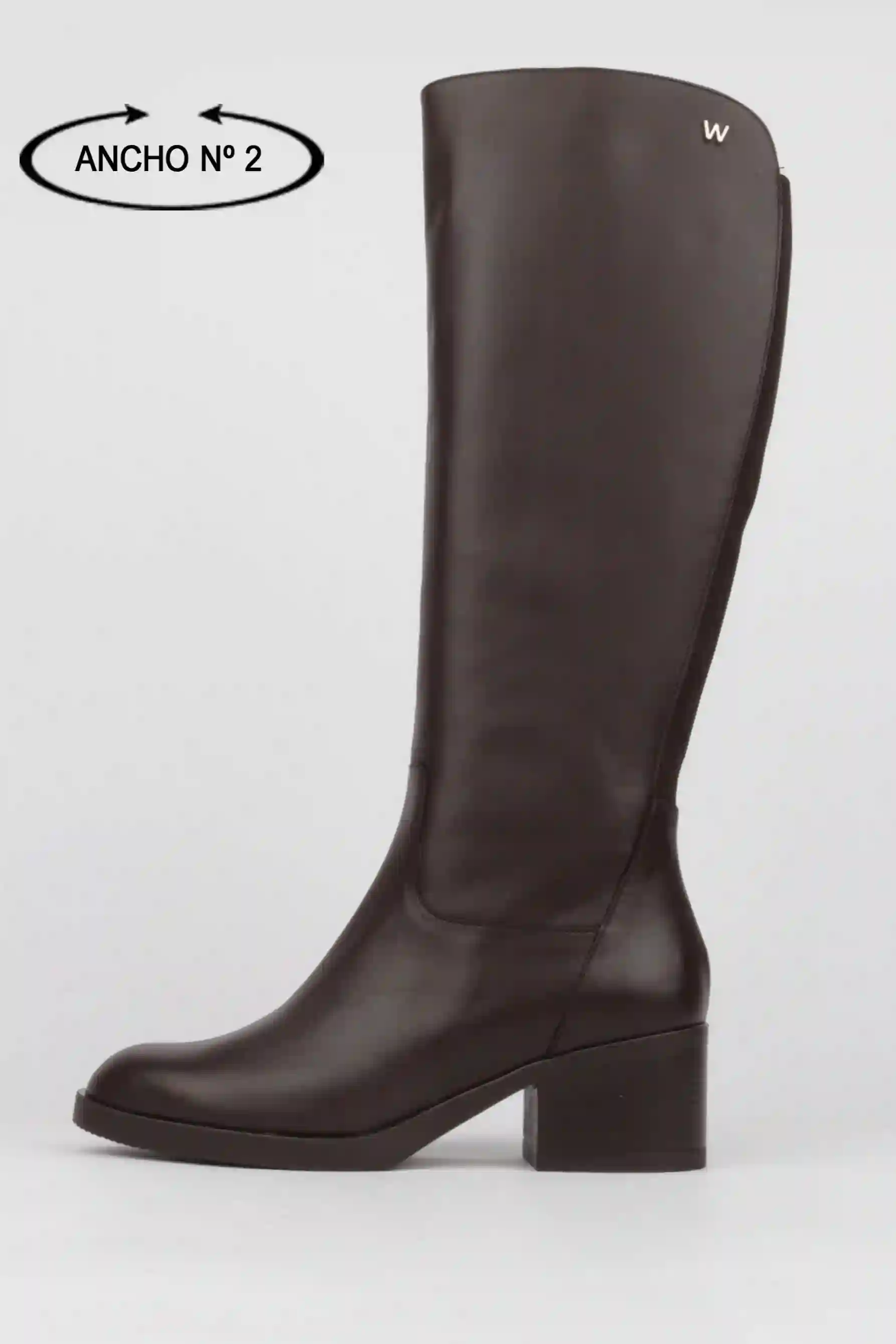 Botas altas marrones Wonders detalle elástico