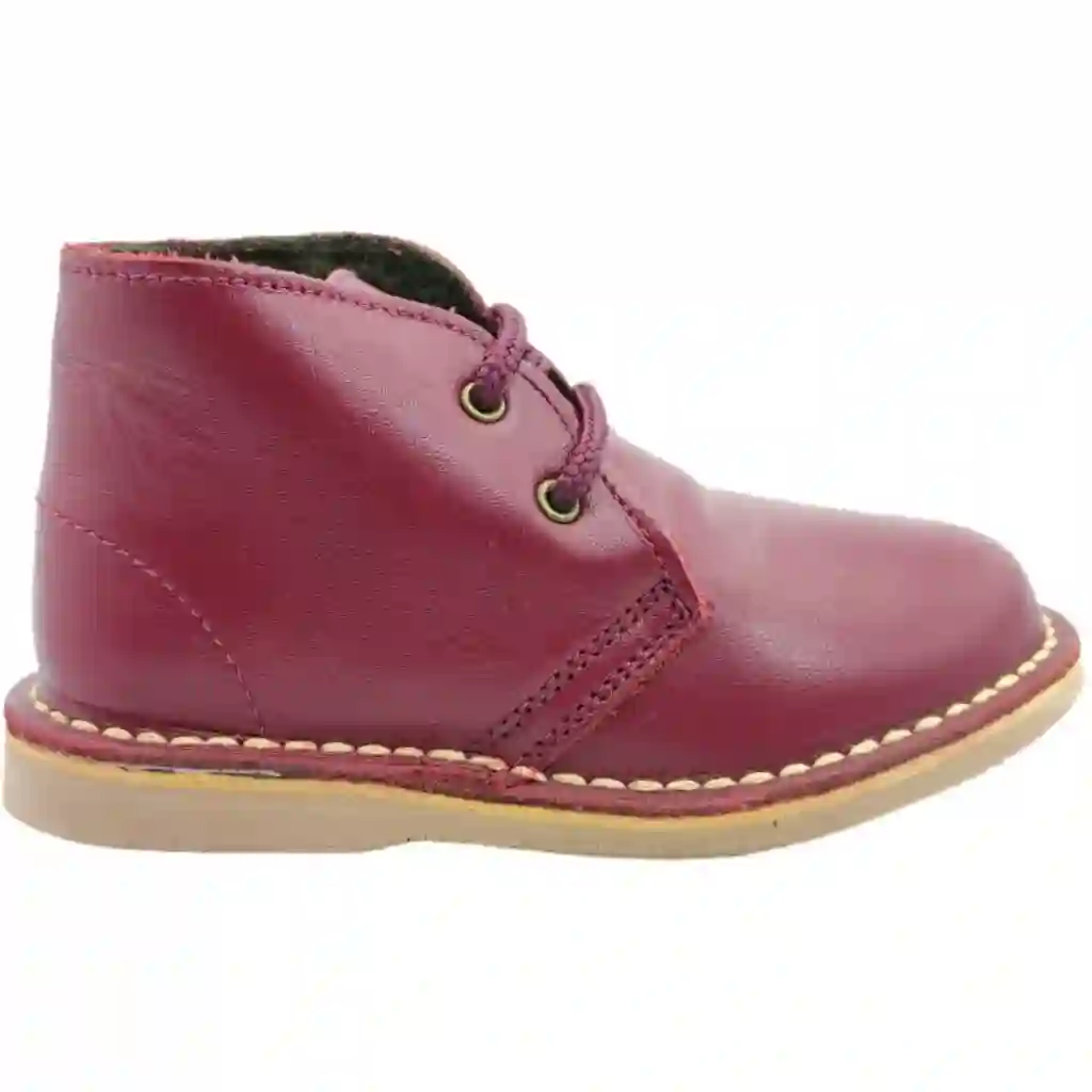 Botas de Piel Forrada Con Cordones