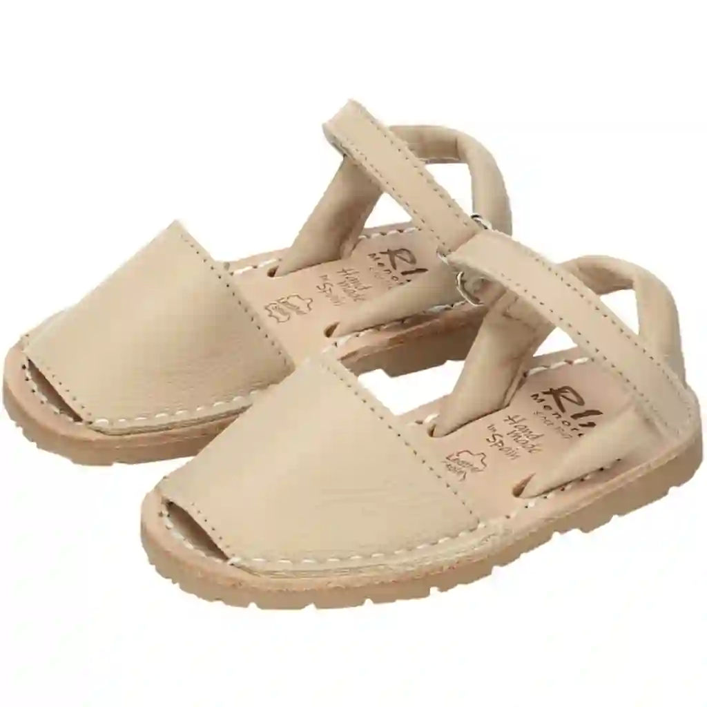 Menorquina de piel con velcro Ria Menorca