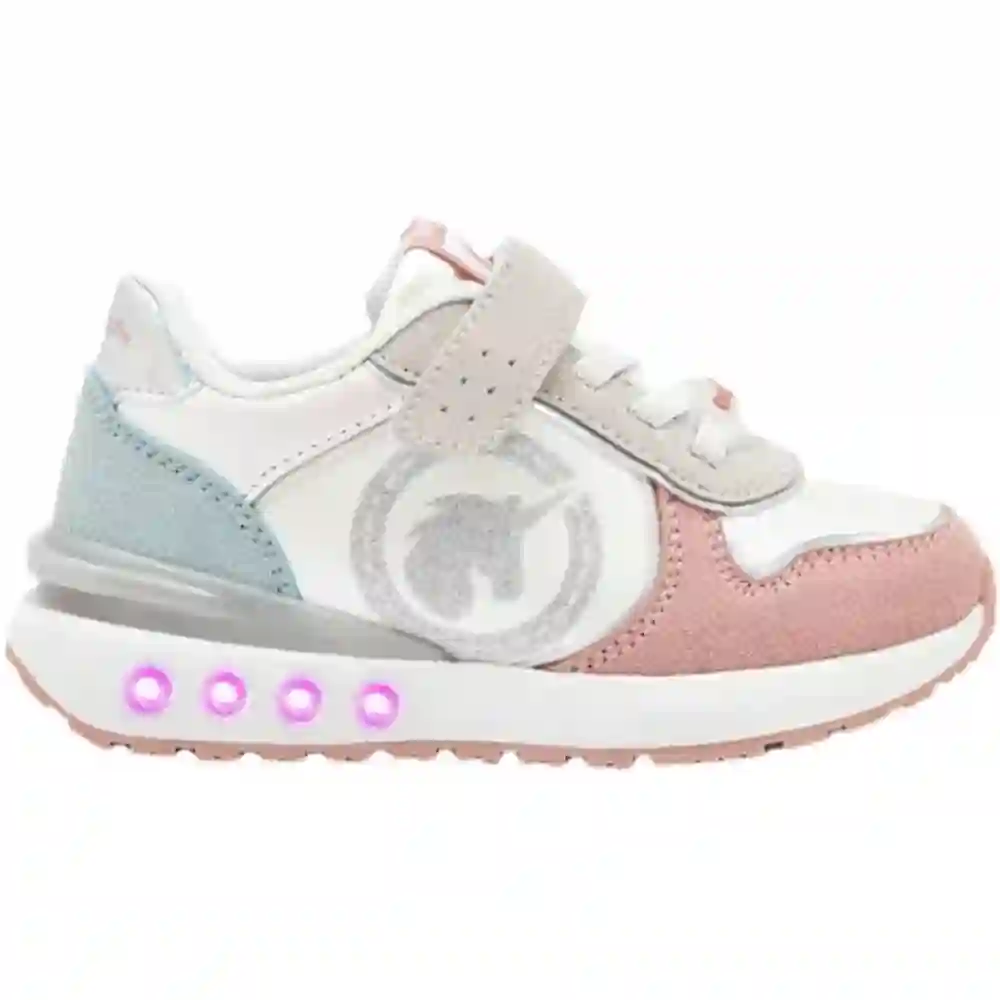 Zapatillas unicornio luces plata conguitos
