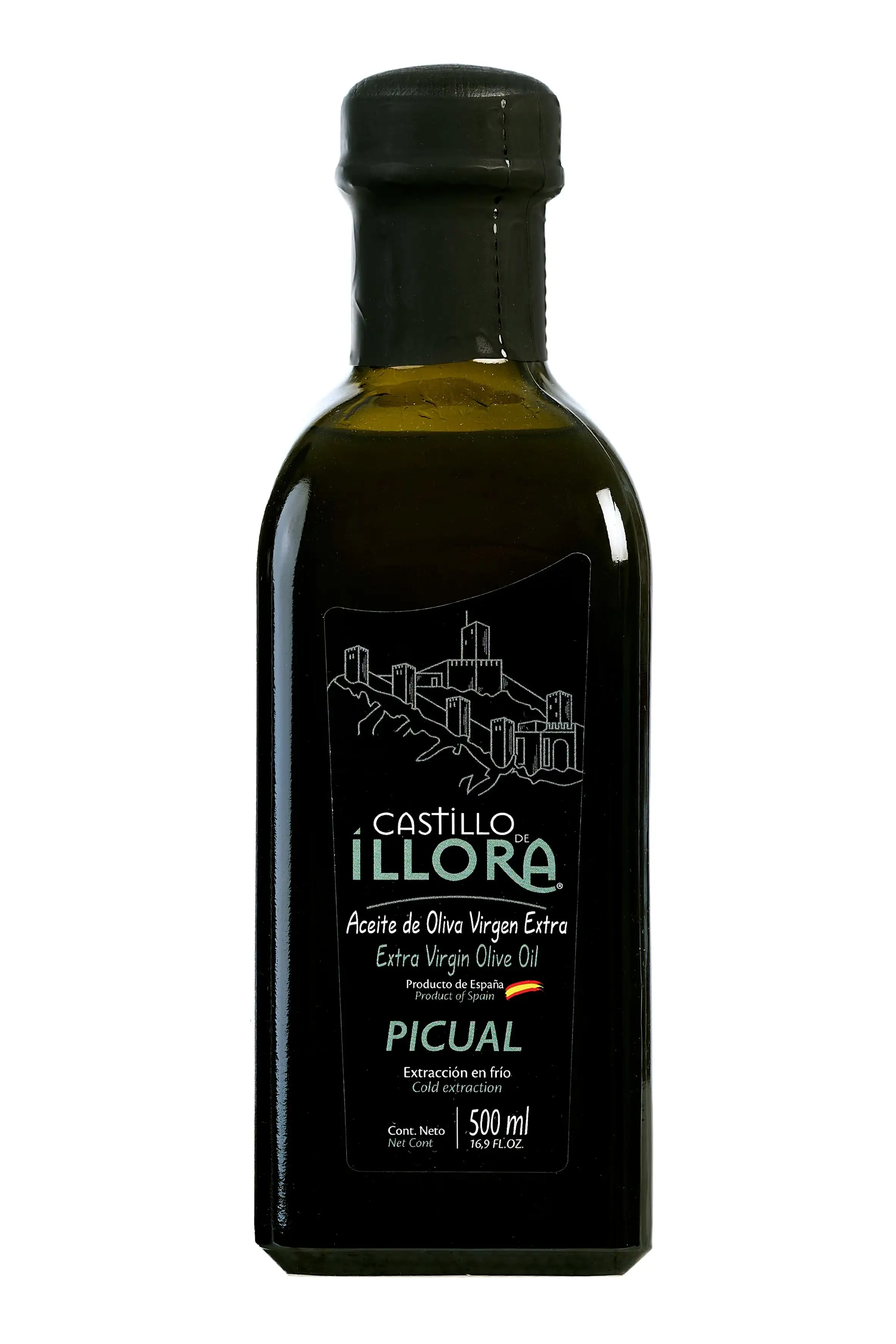 Castillo de íllora Picual - Frasca de Vidrio 500 ml