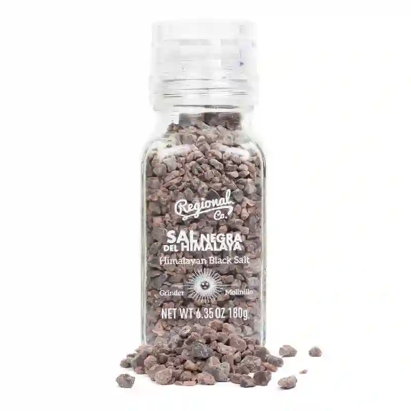 Regional Co. Sal Negra del Himalaya (Kala Namak) - Molinillo 180 Gr.