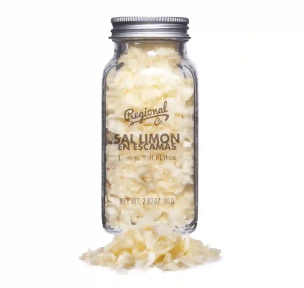 Regional Co. Sal con Limón en escamas - Tarro cristal 80 gr.