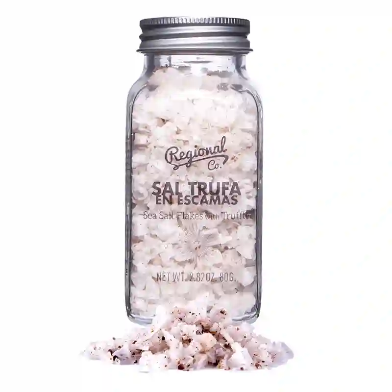 Regional Co. Sal de Trufa en Escamas - Tarro Cristal 80 Gr.