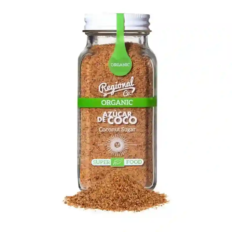 Regional Co. Azúcar de Coco Ecológico - Tarro Cristal 110 Gr.