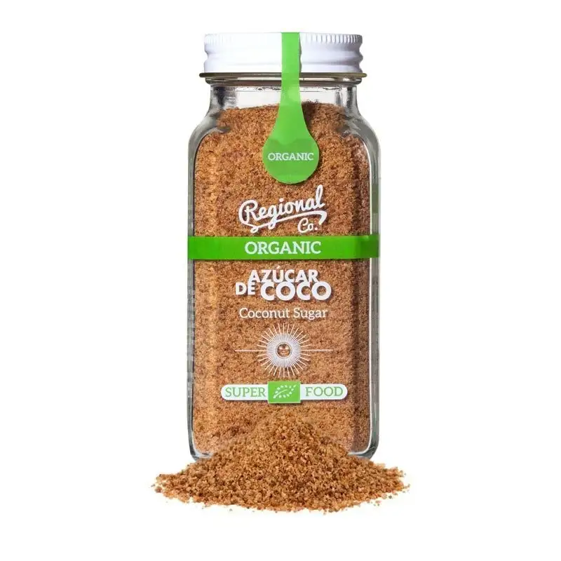 Regional Co. Azúcar de Coco Ecológico - Tarro Cristal 110 Gr.