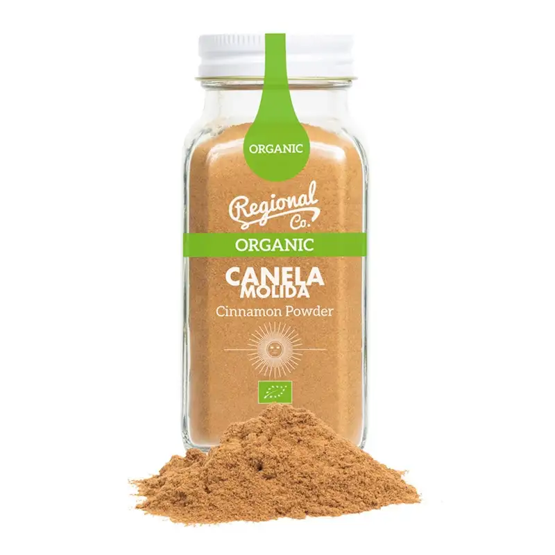 Regional Co. Canela Ecológica en Polvo - Tarro Cristal 70 Gr.
