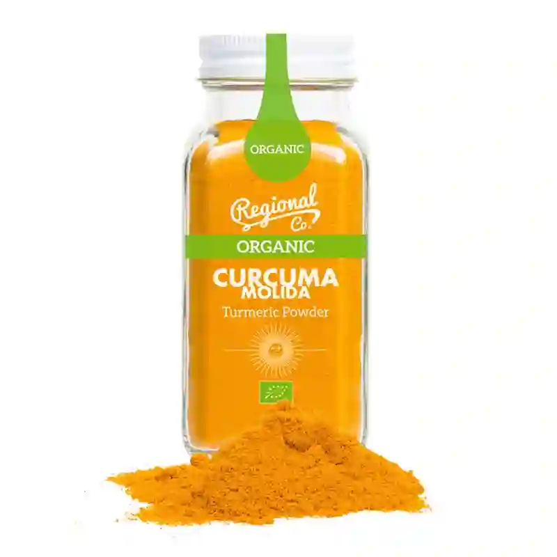 Regional Co. Cúrcuma ecológica en polvo - Tarro cristal 90 gr.