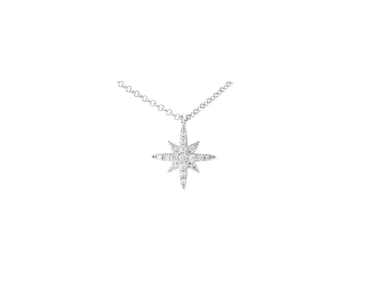 Collar Estrella para Novias en Plata