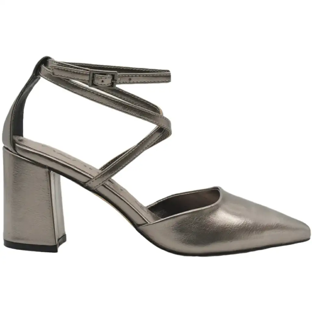 Zapatos de Salón Metalizados Tacón Azarey