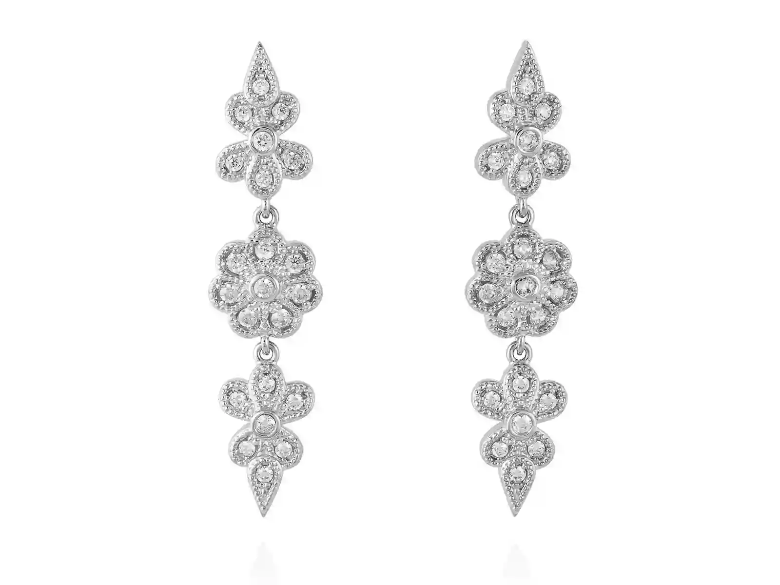 Pendientes Novia Boho en Plata