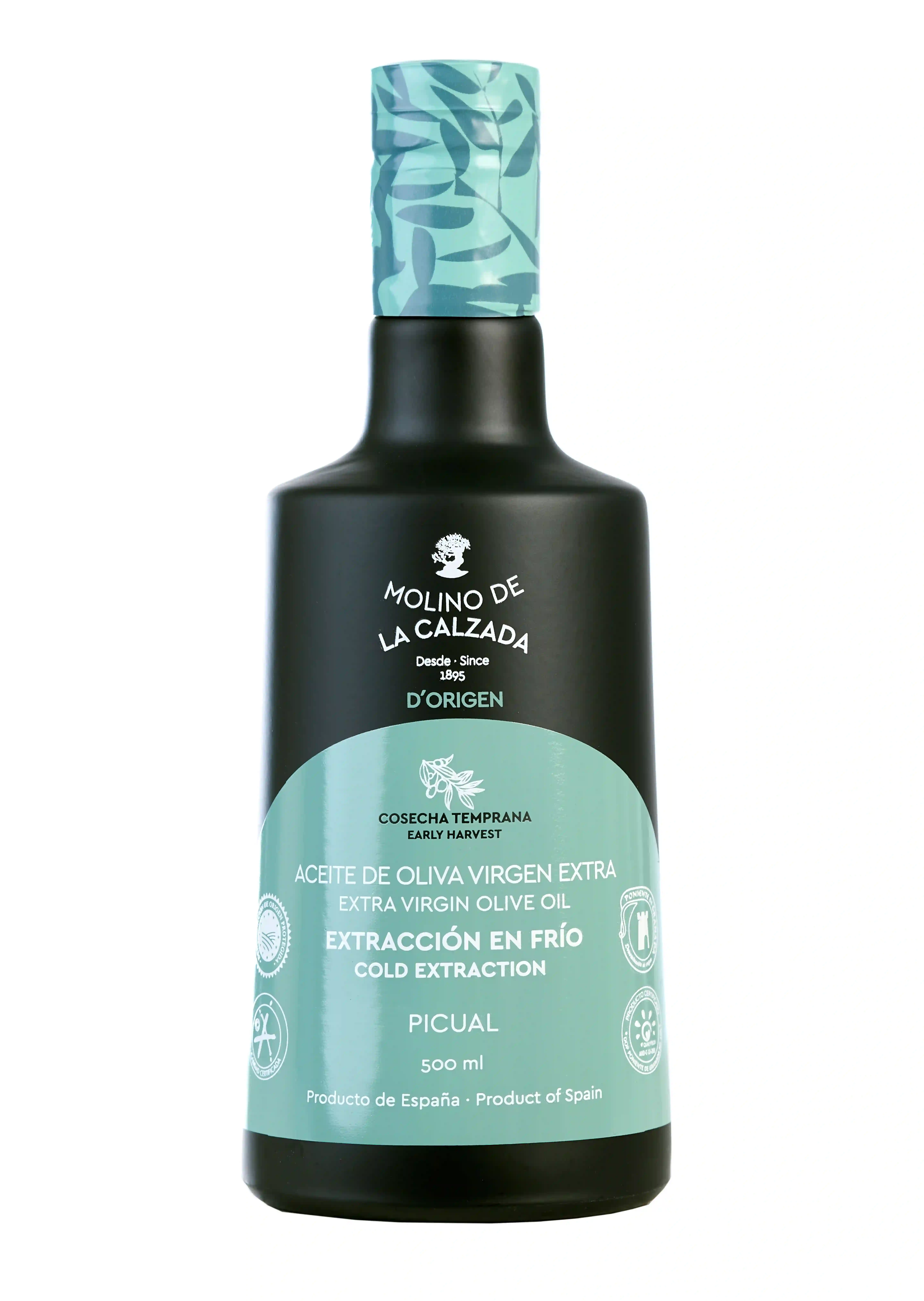 Molino de la Calzada Picual Bell - Botella de Vidrio 500 ml.
