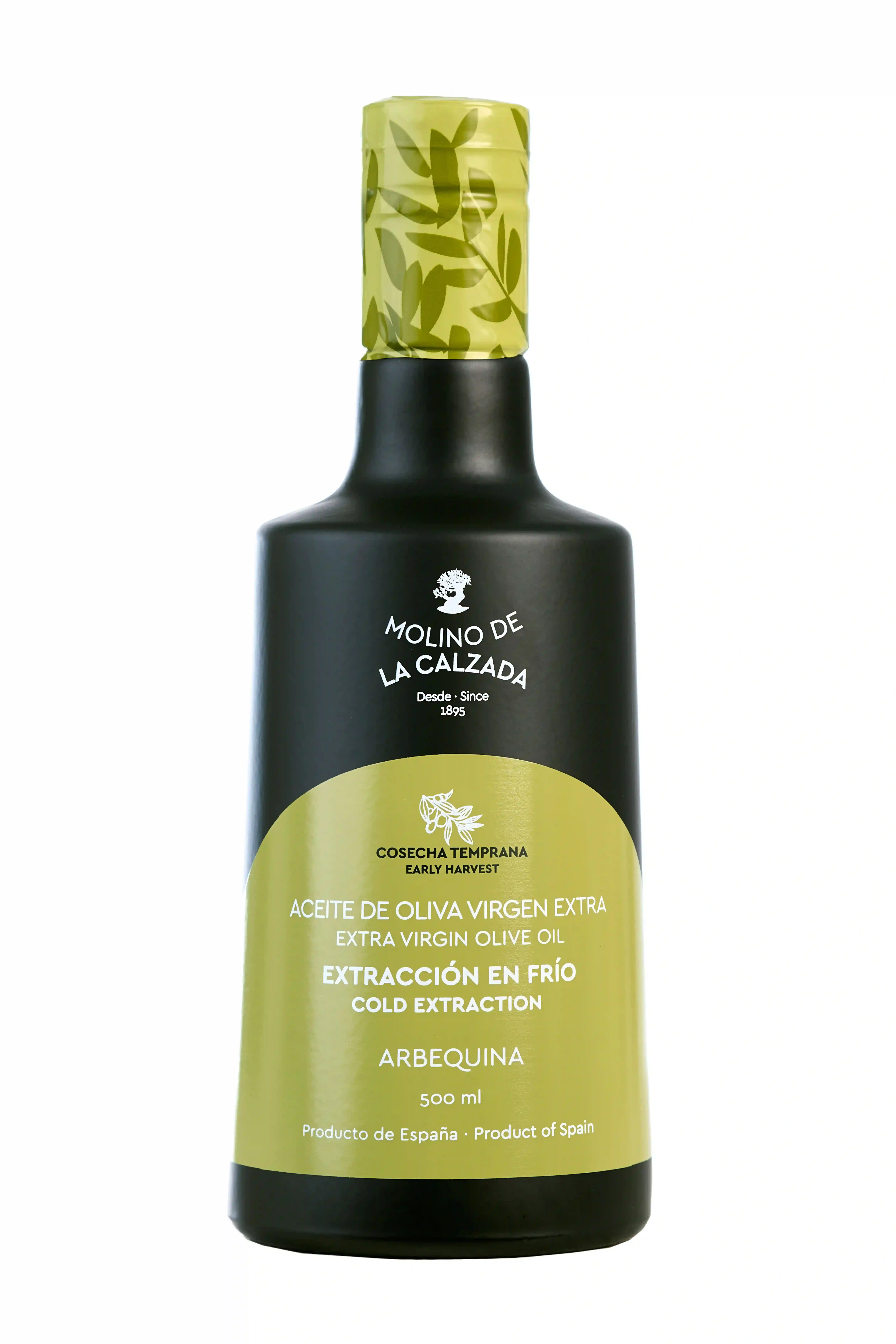6x Molino de la Calzada Arbequina Bell - Botella de Vidrio 500 ml.